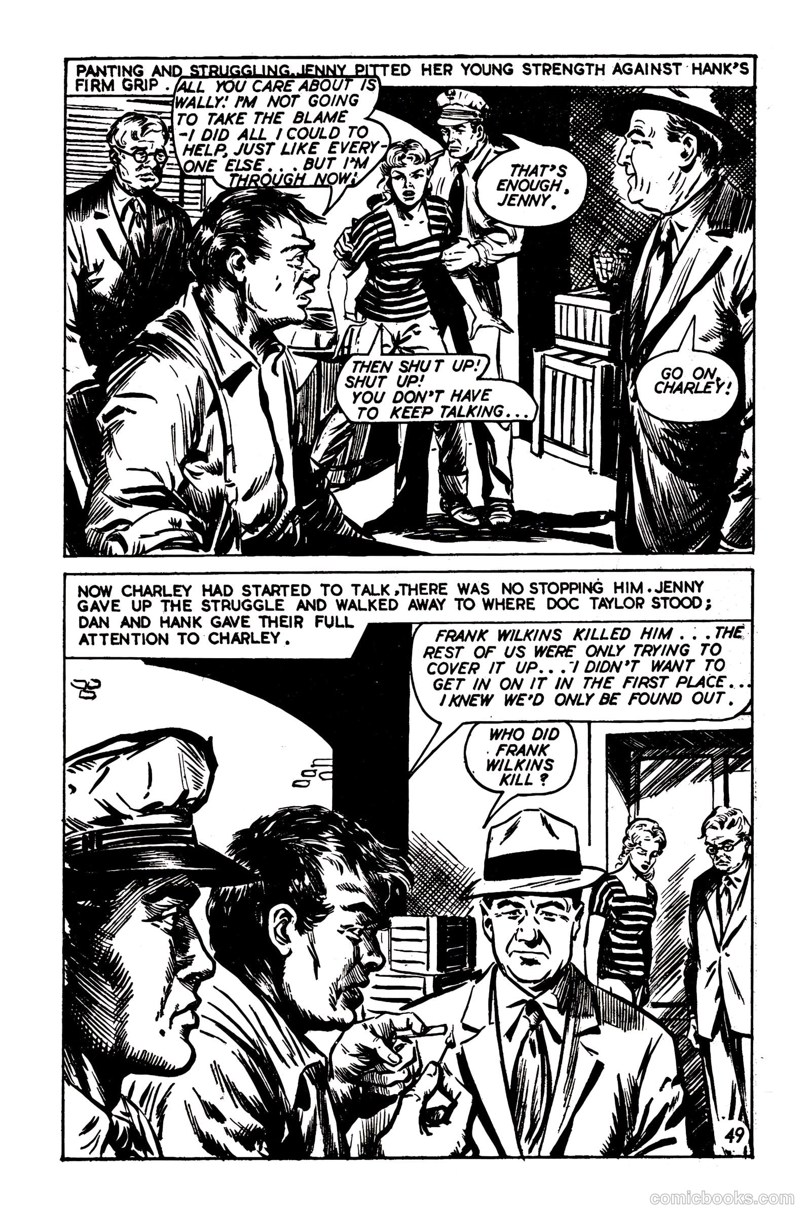 T.V. Picture Stories 28 - Highway Patrol - The Larchmont Mystery #1 — page 51 of 68