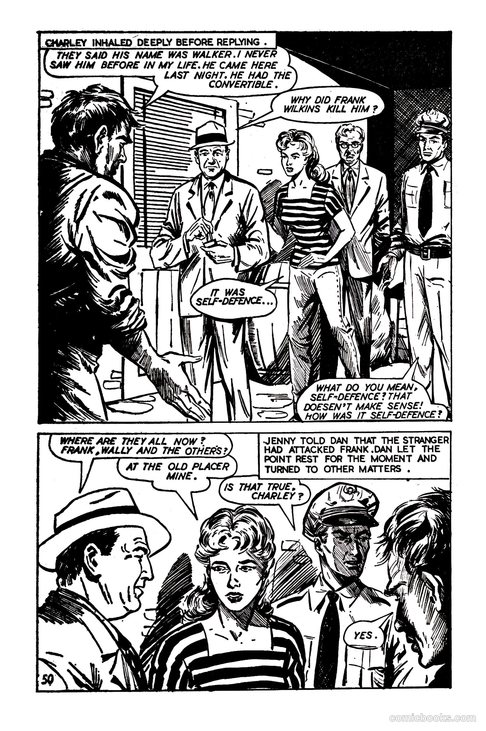 T.V. Picture Stories 28 - Highway Patrol - The Larchmont Mystery #1 — page 52 of 68
