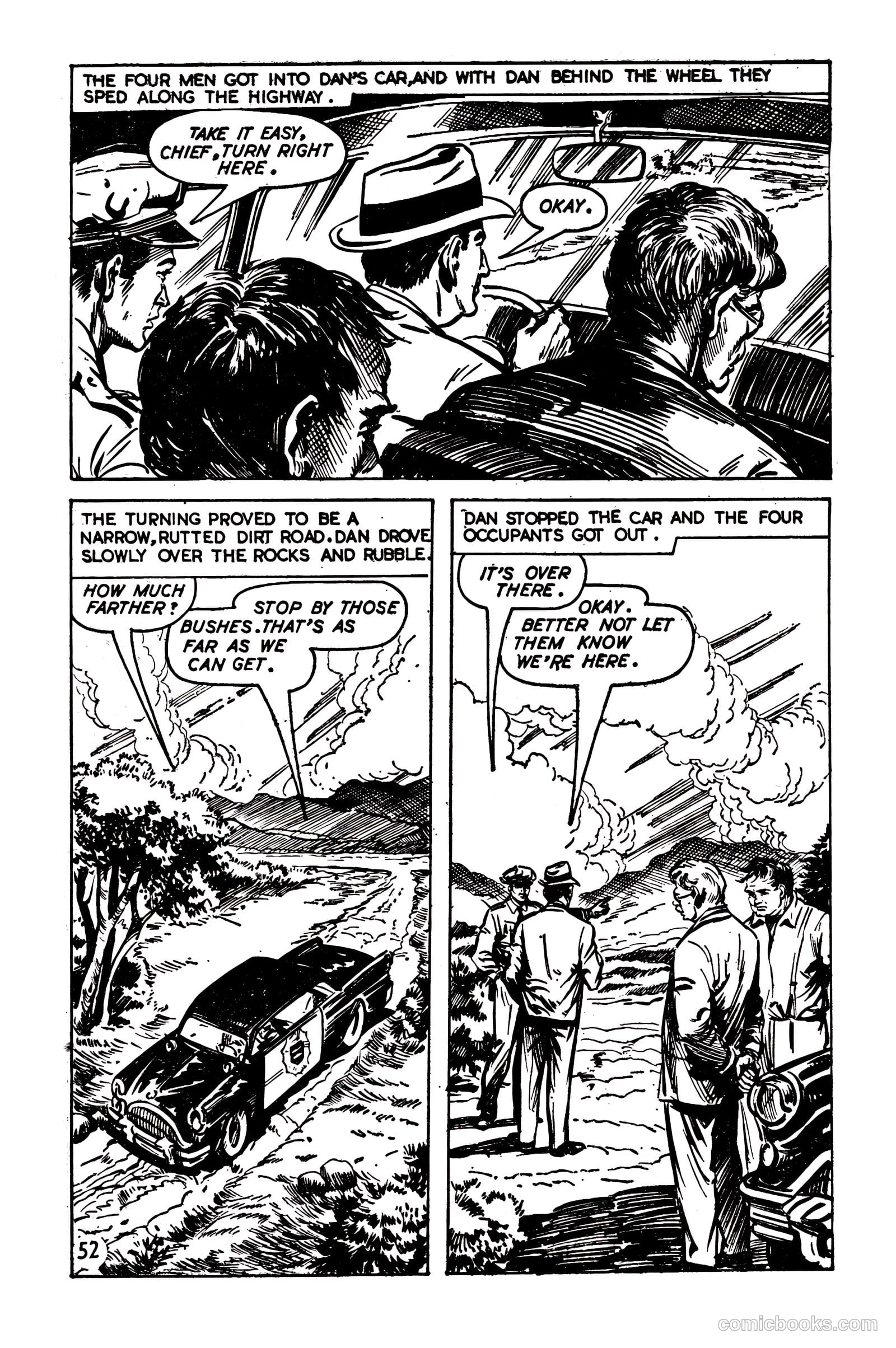 T.V. Picture Stories 28 - Highway Patrol - The Larchmont Mystery #1 — page 54 of 68