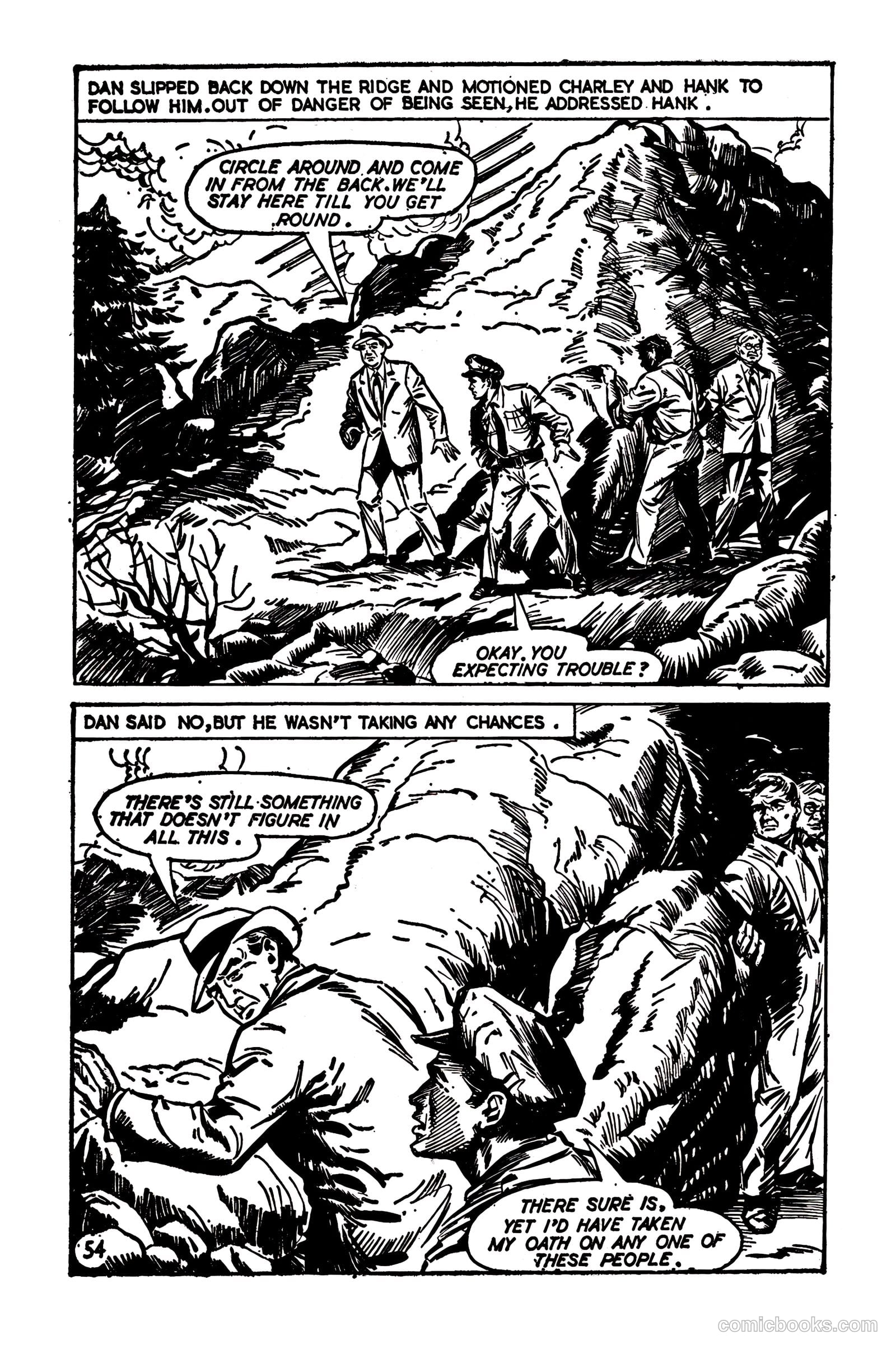 T.V. Picture Stories 28 - Highway Patrol - The Larchmont Mystery #1 — page 56 of 68