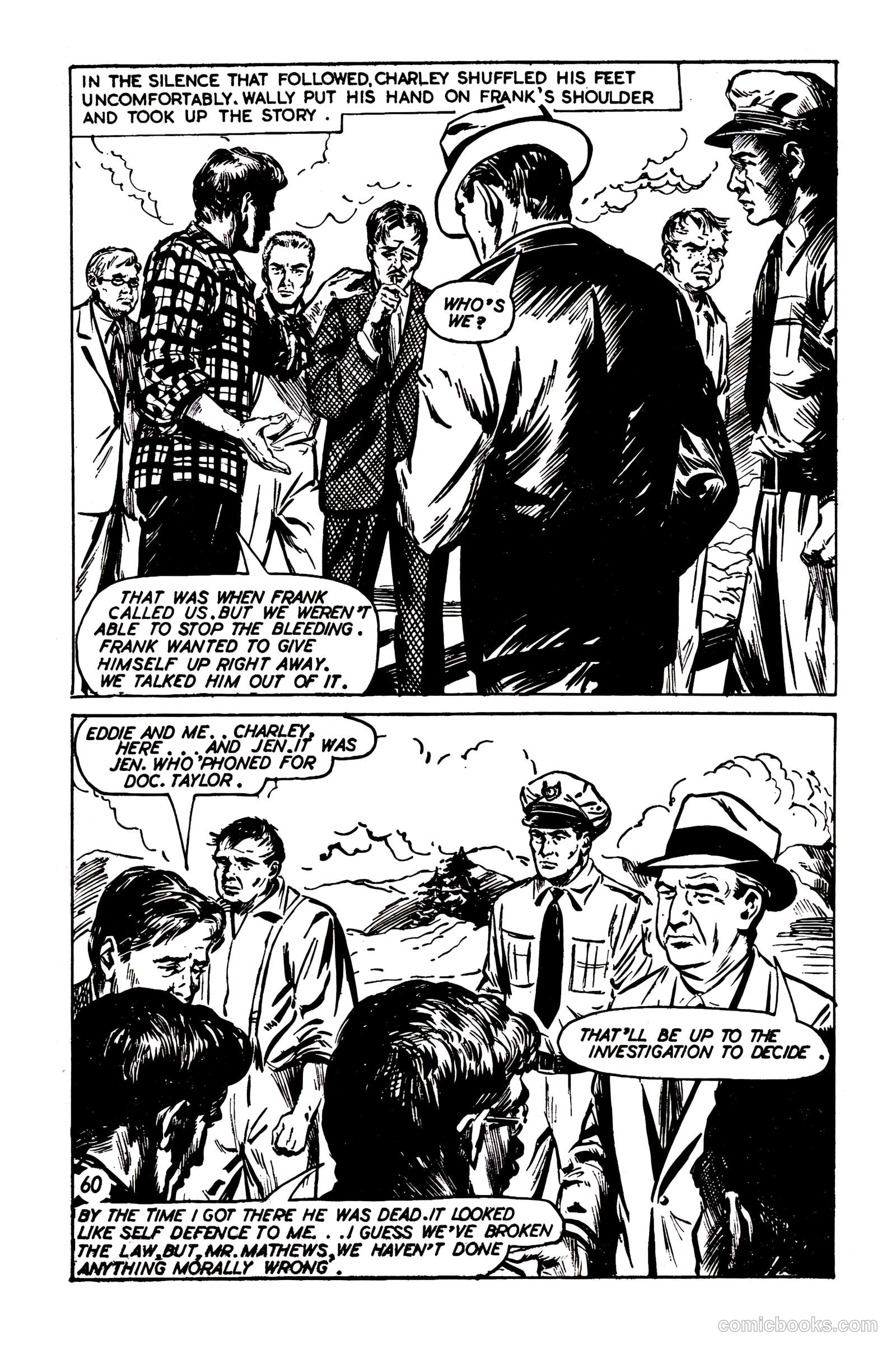 T.V. Picture Stories 28 - Highway Patrol - The Larchmont Mystery #1 — page 62 of 68