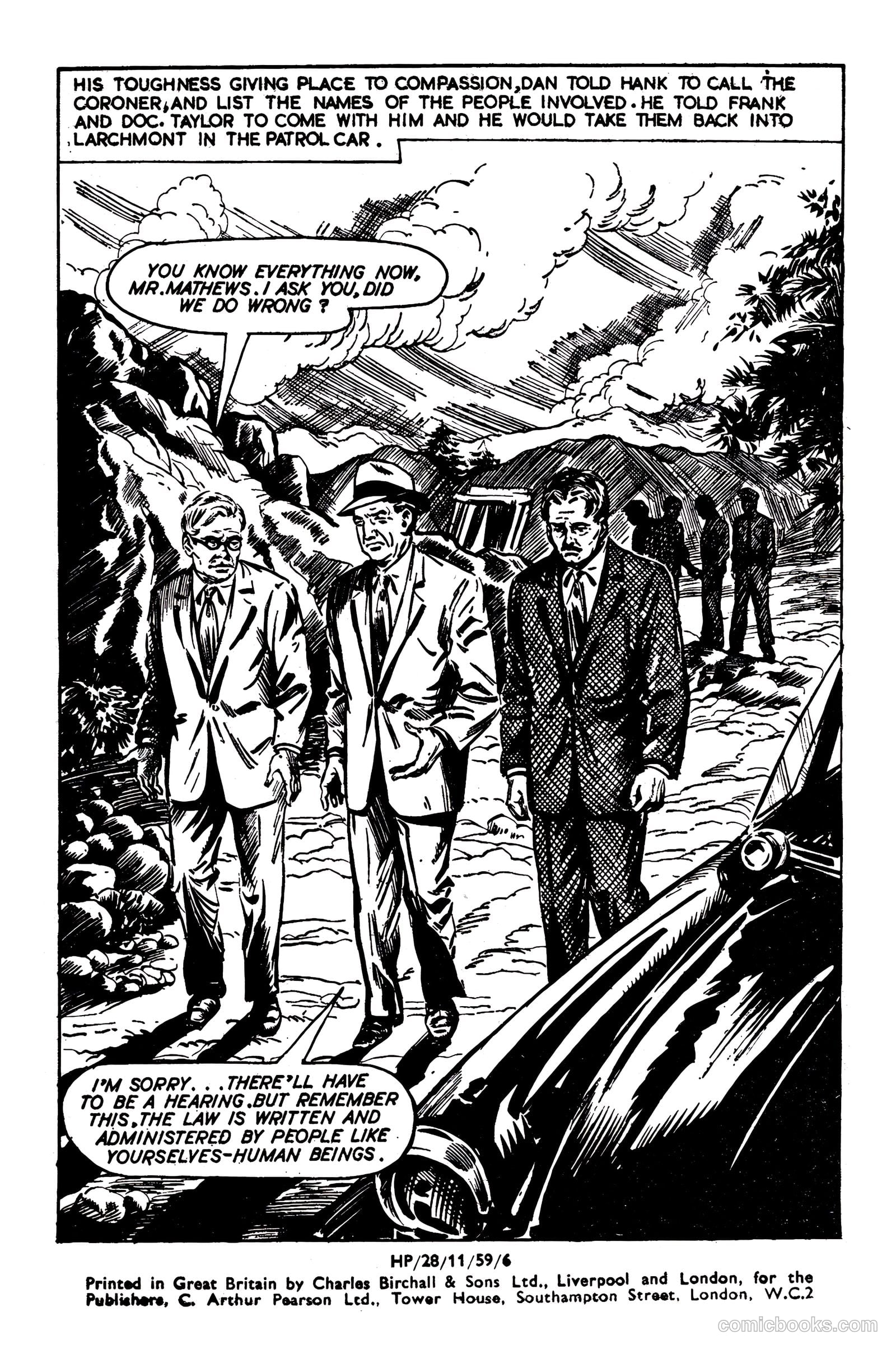 T.V. Picture Stories 28 - Highway Patrol - The Larchmont Mystery #1 — page 66 of 68