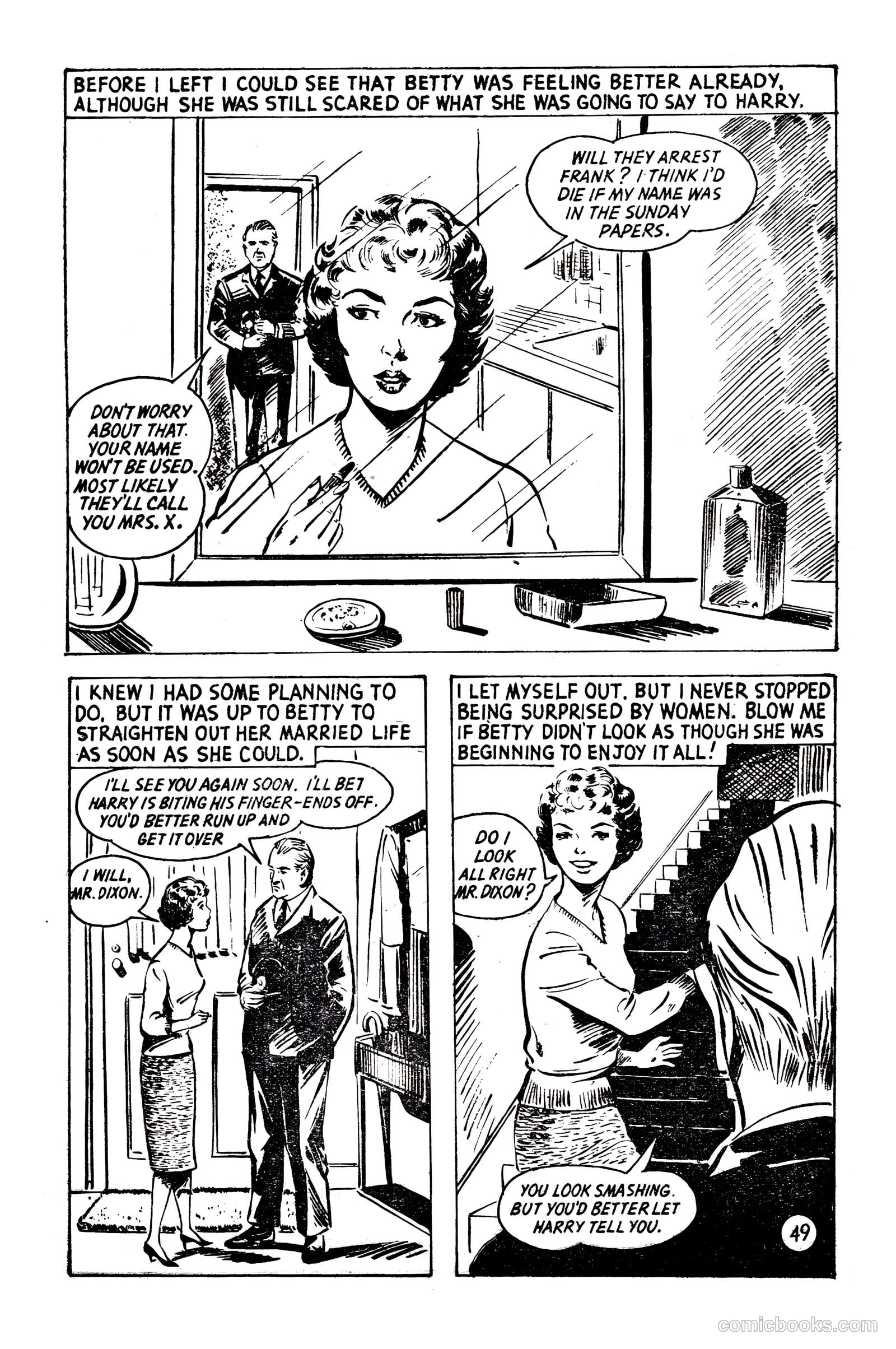 T.V. Picture Stories 36 - Dixon Of Dock Green - The Case Of Mrs. "X" #1 — page 51 of 67
