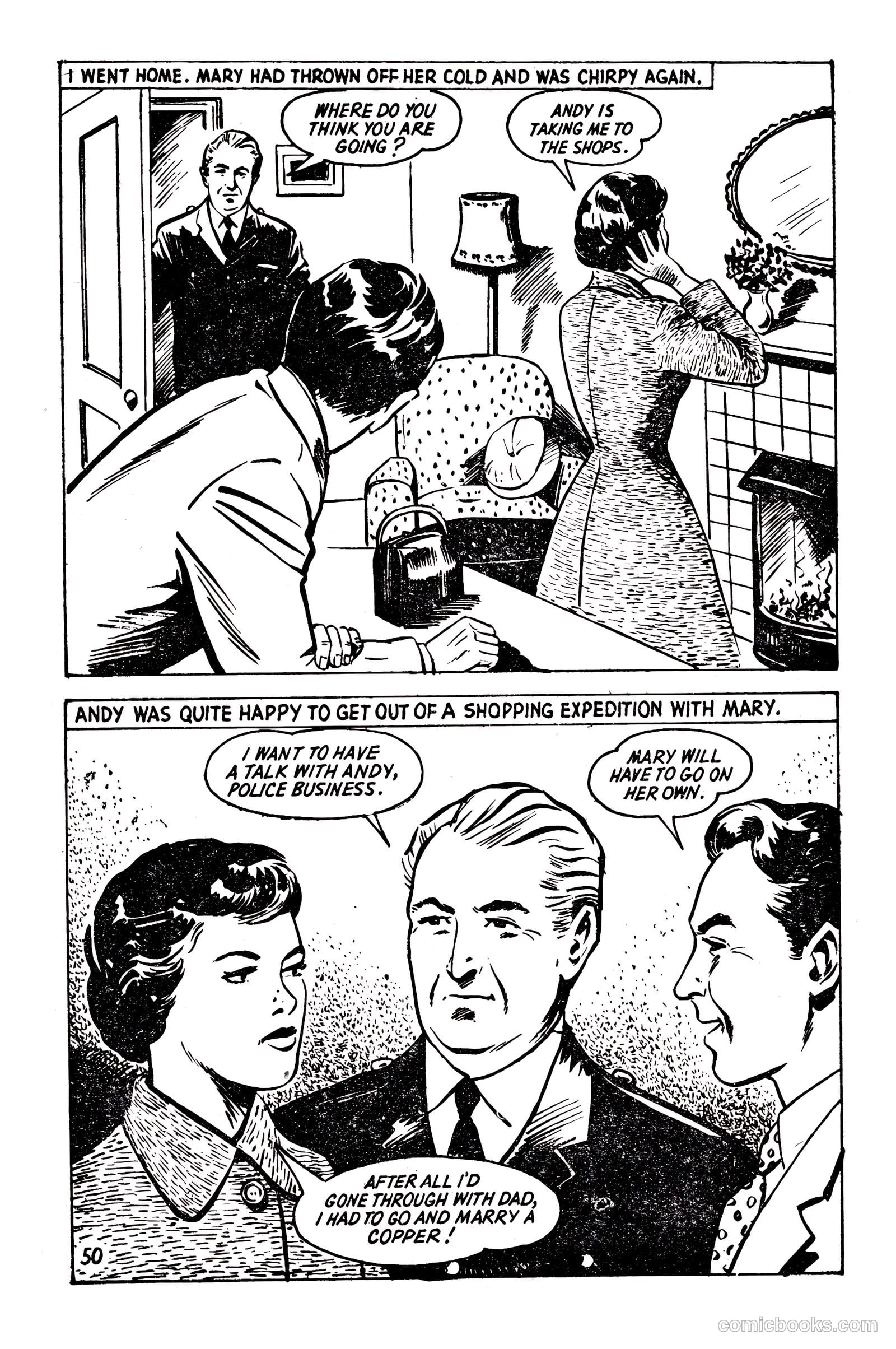 T.V. Picture Stories 36 - Dixon Of Dock Green - The Case Of Mrs. "X" #1 — page 52 of 67