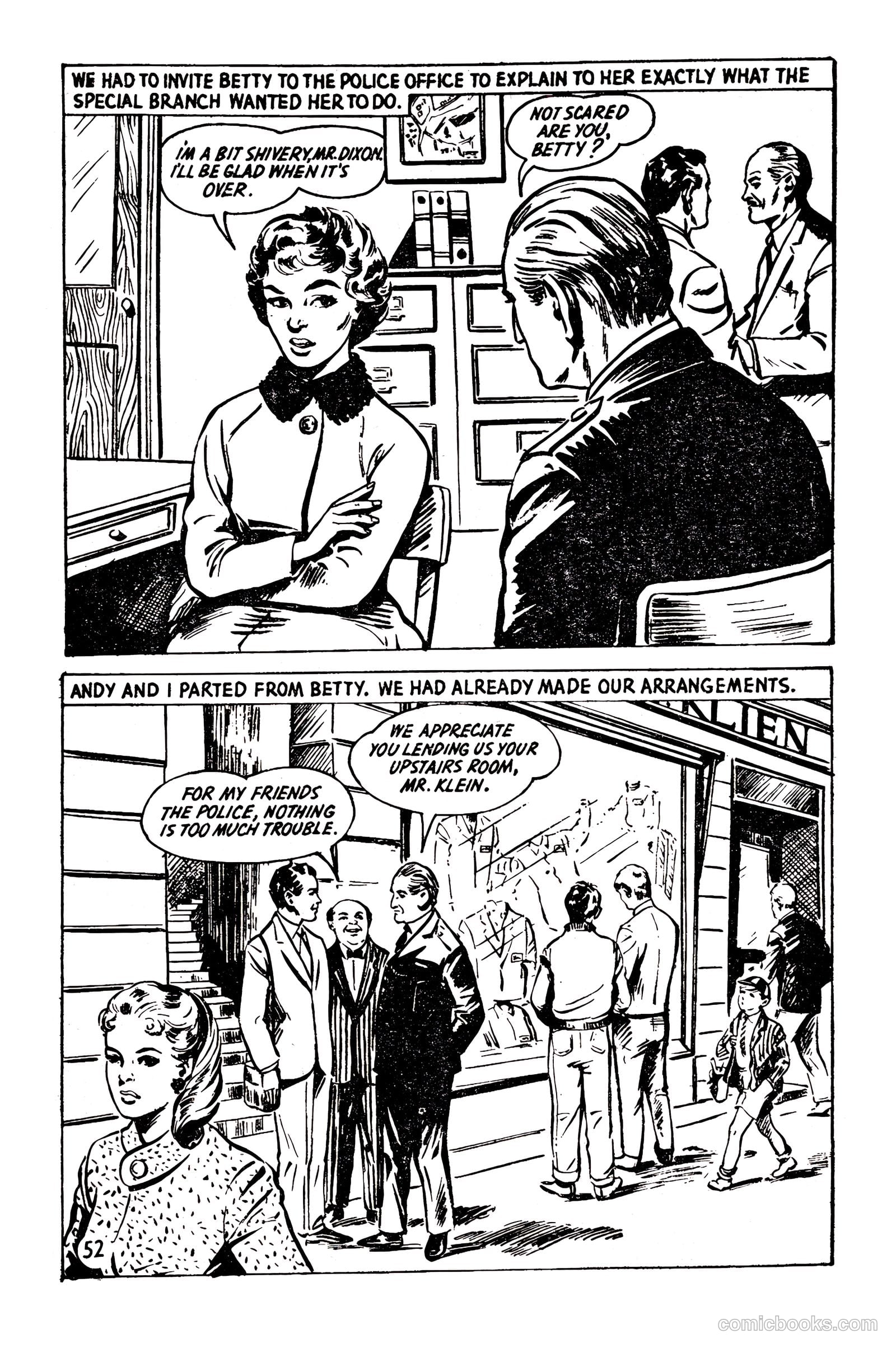 T.V. Picture Stories 36 - Dixon Of Dock Green - The Case Of Mrs. "X" #1 — page 54 of 67