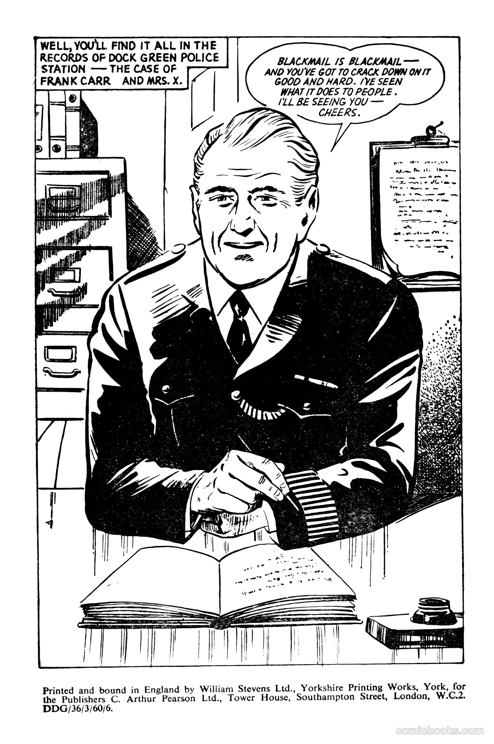 T.V. Picture Stories 36 - Dixon Of Dock Green - The Case Of Mrs. "X" #1 — page 66 of 67