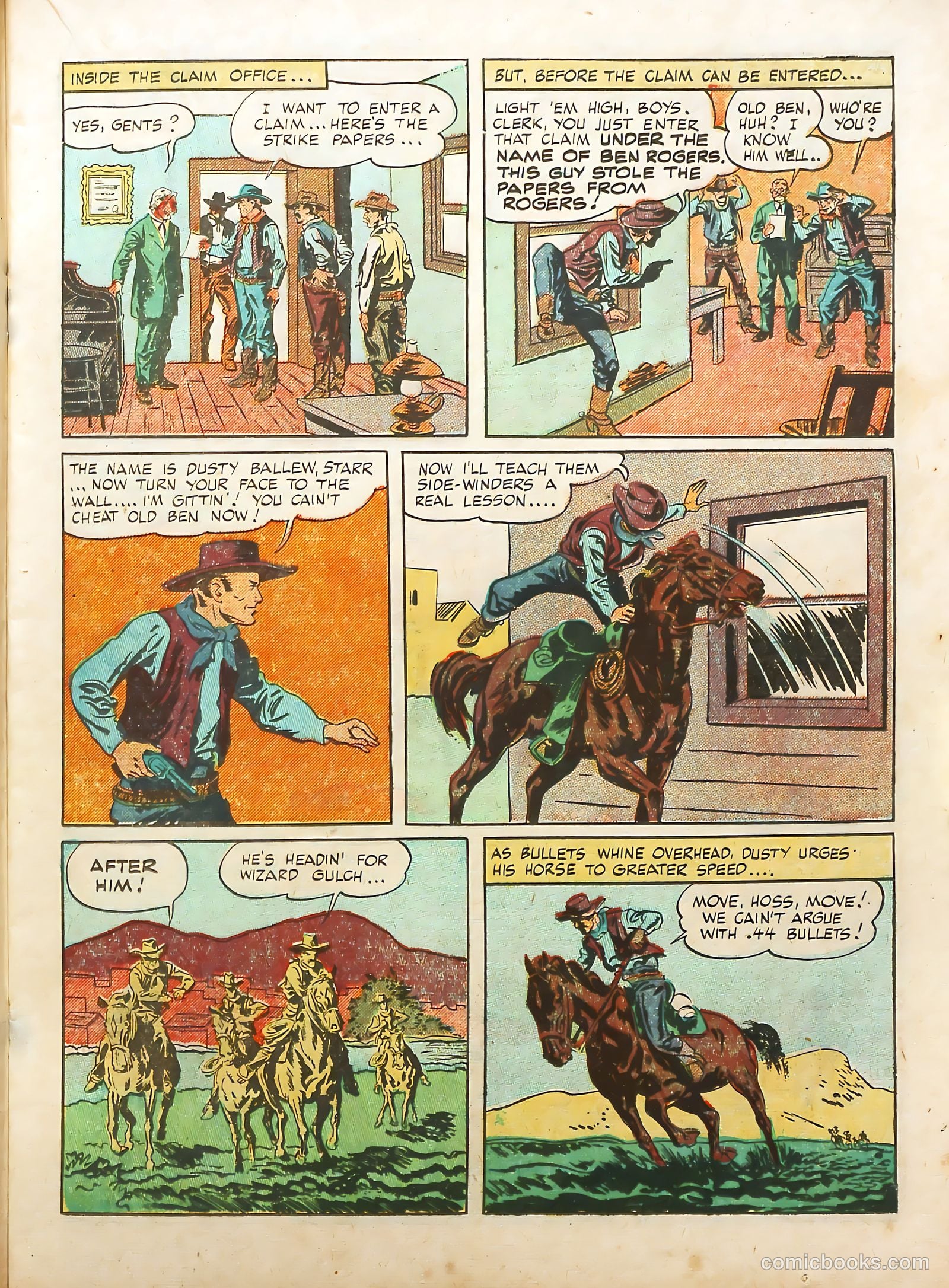 Prize Comics Western #70 (1950) — page 21 of 52