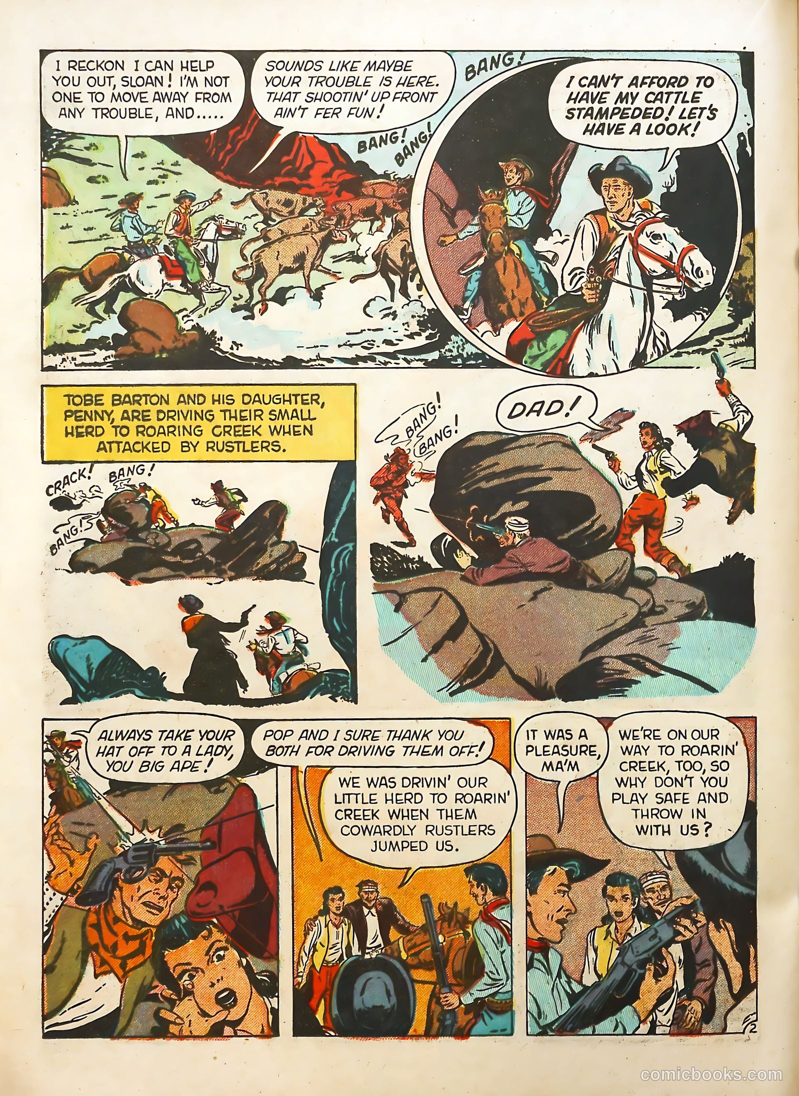 Prize Comics Western #70 (1950) — page 34 of 52