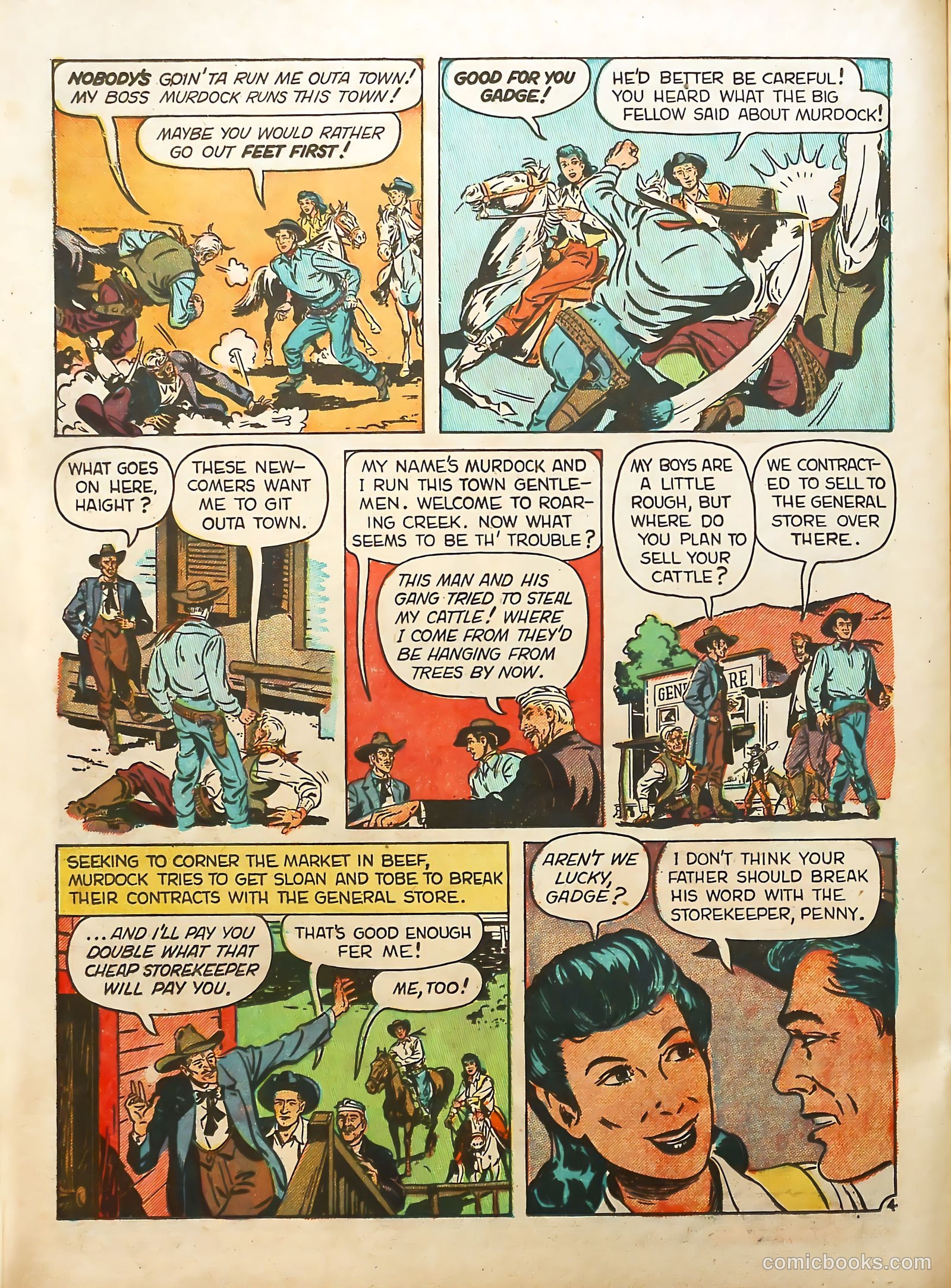 Prize Comics Western #70 (1950) — page 36 of 52