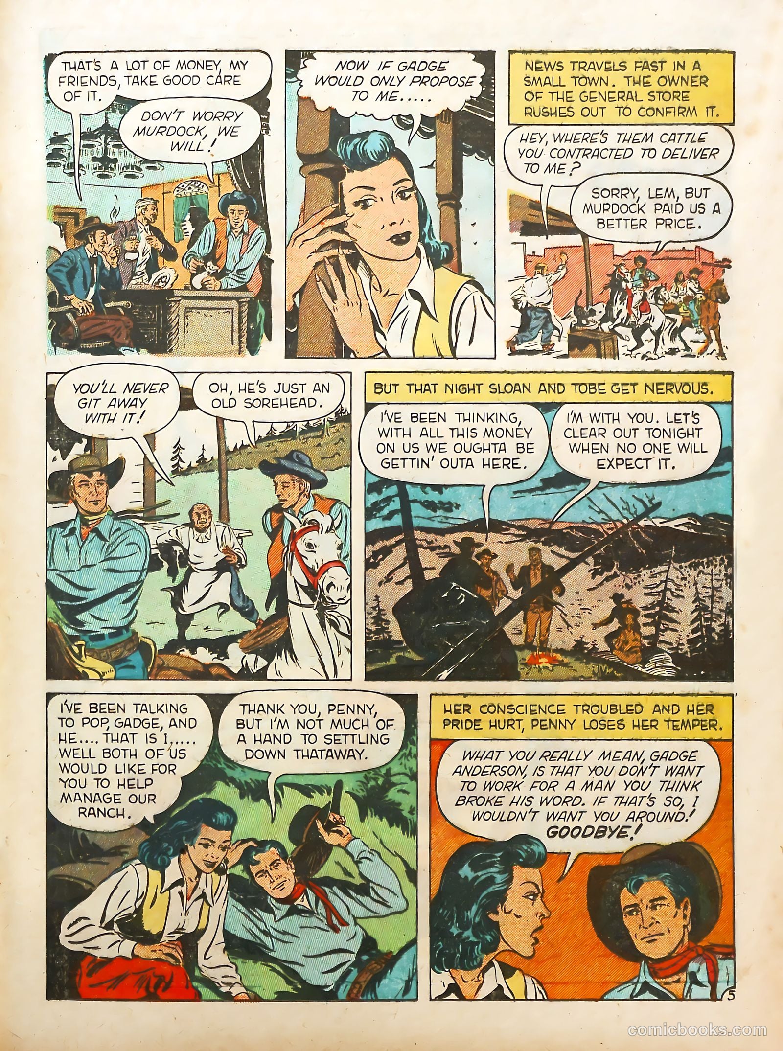 Prize Comics Western #70 (1950) — page 37 of 52
