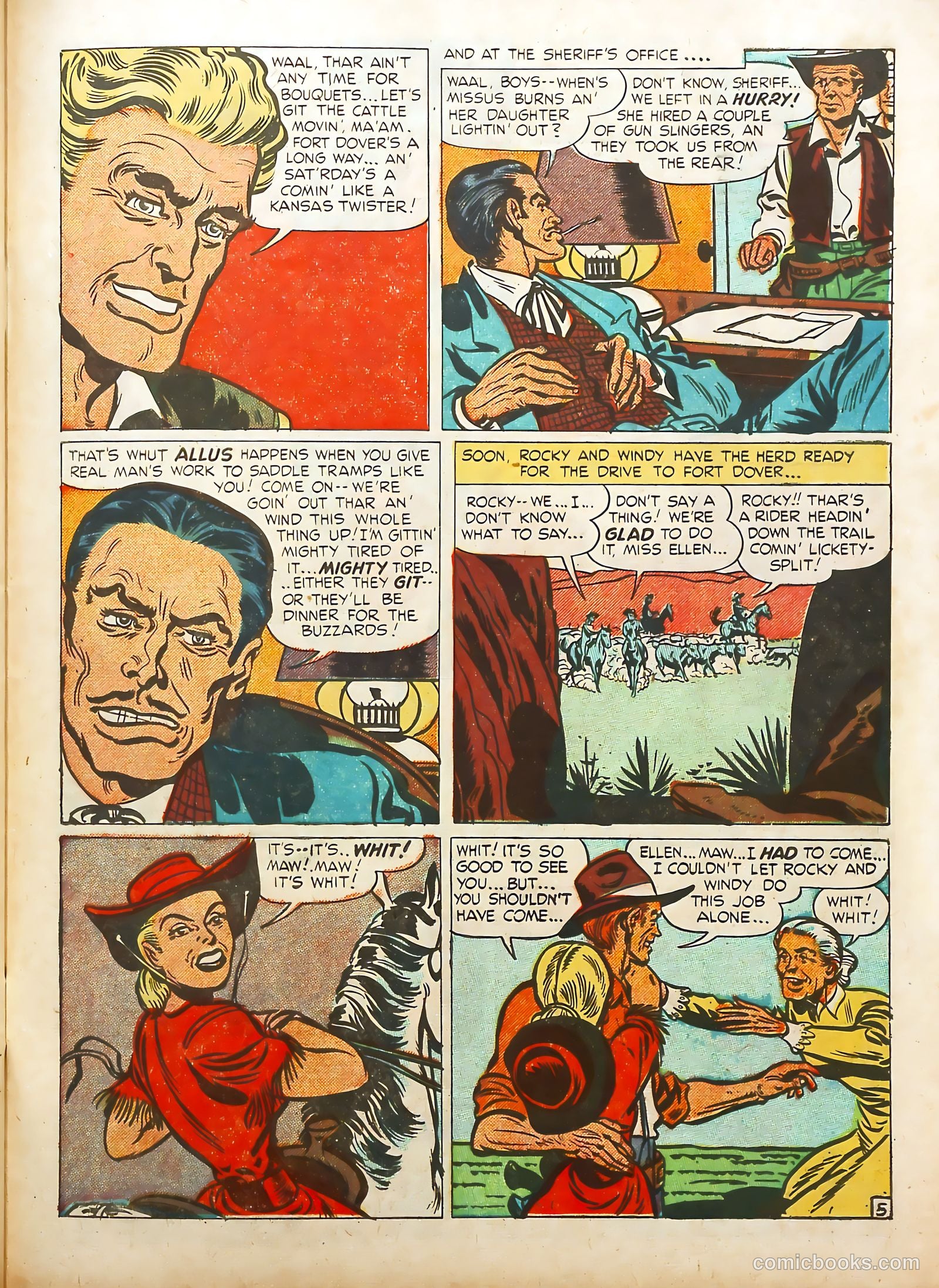 Prize Comics Western #70 (1950) — page 45 of 52