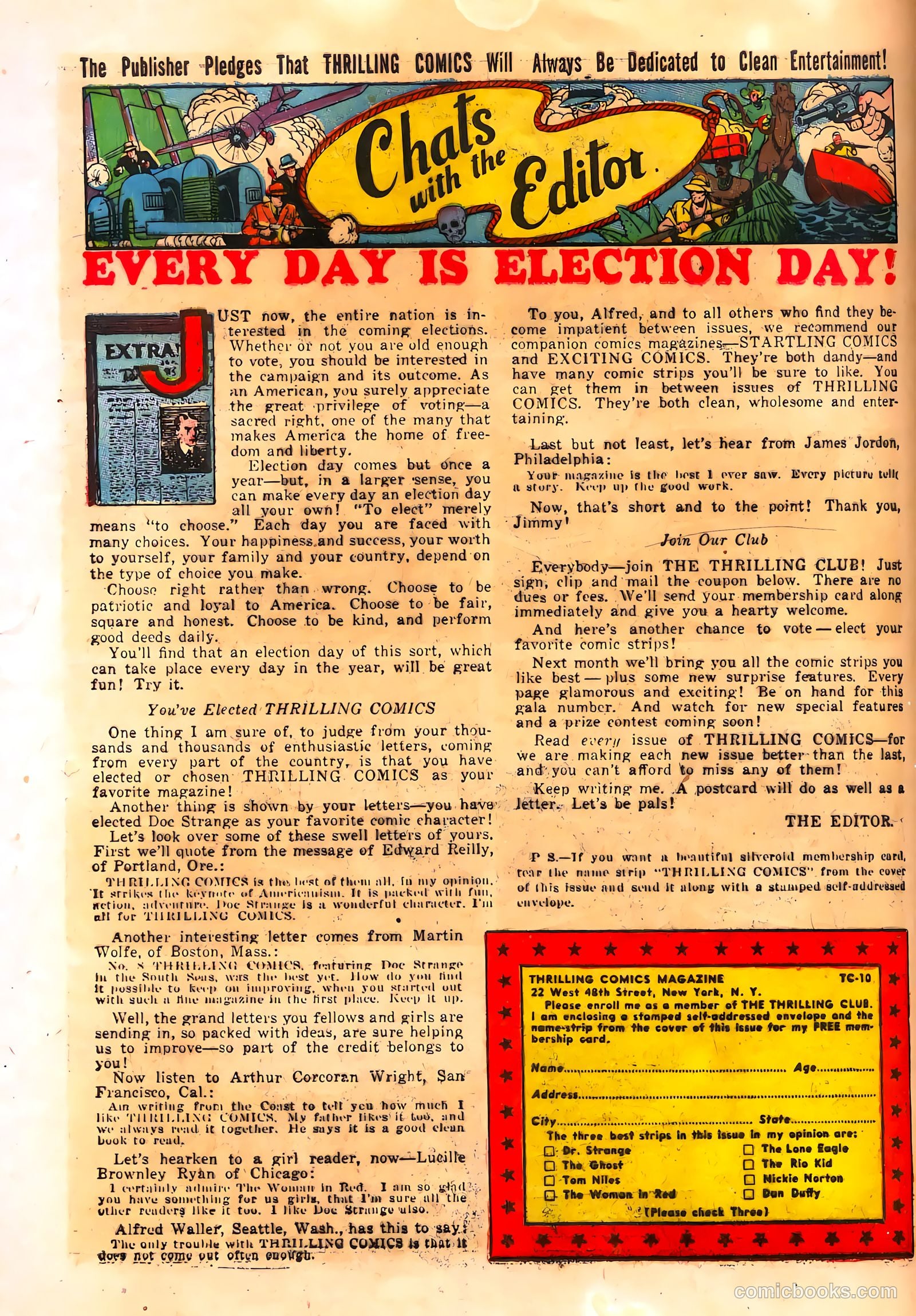 Thrilling Comics #10 (1940) — page 60 of 68