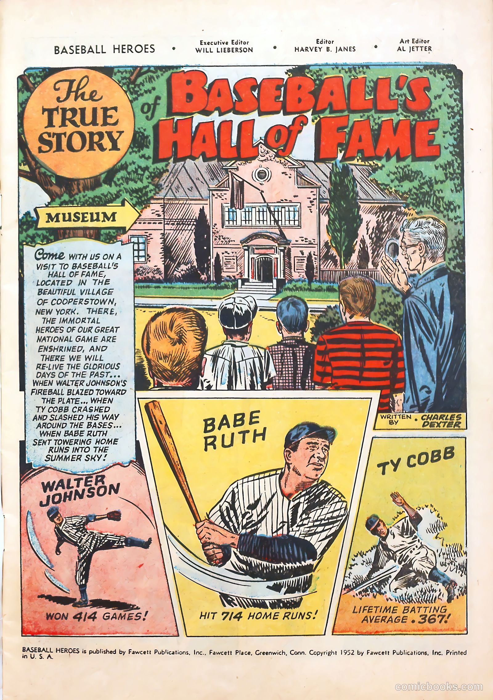 Baseball Heroes #1 (1952) — page 3 of 36