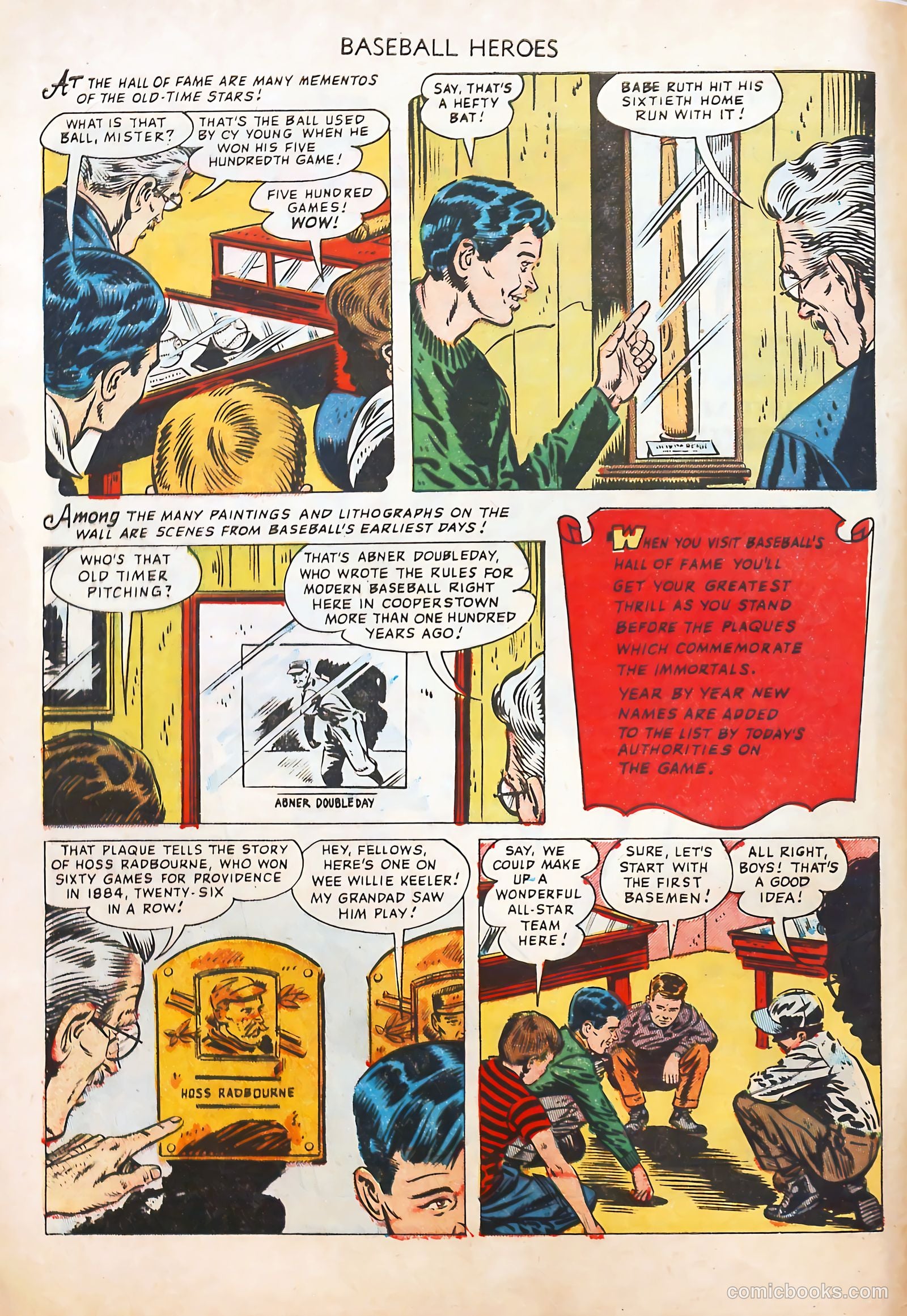 Baseball Heroes #1 (1952) — page 4 of 36