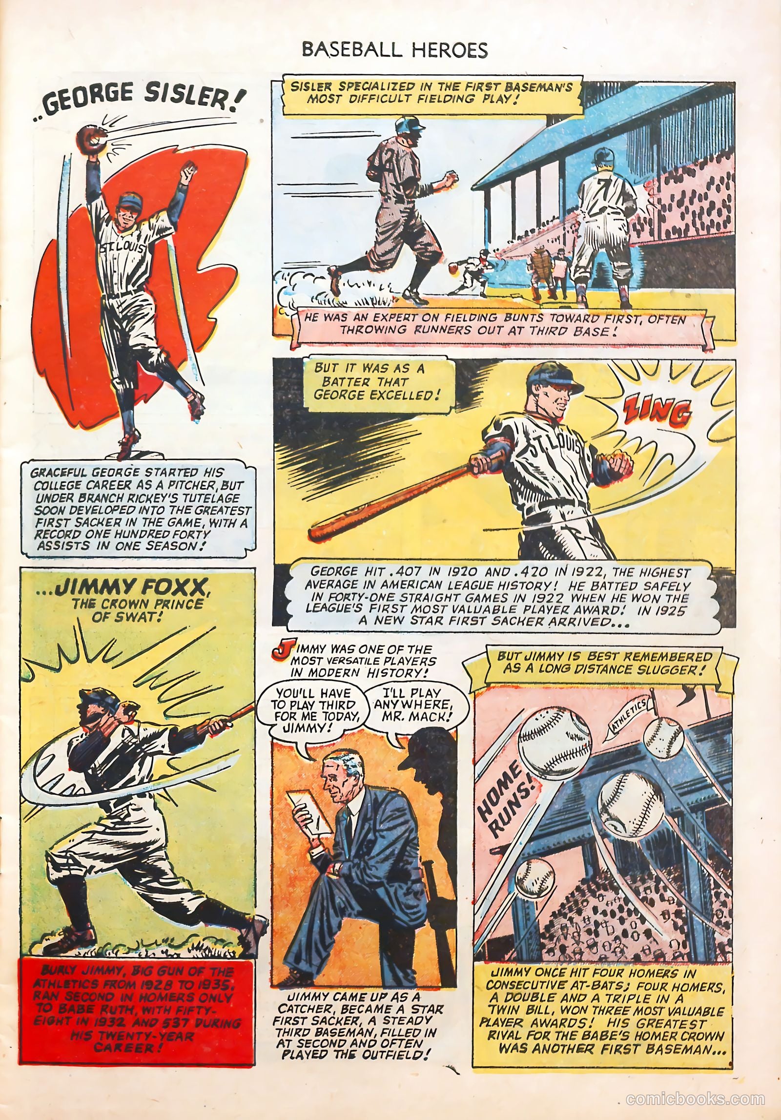 Baseball Heroes #1 (1952) — page 7 of 36