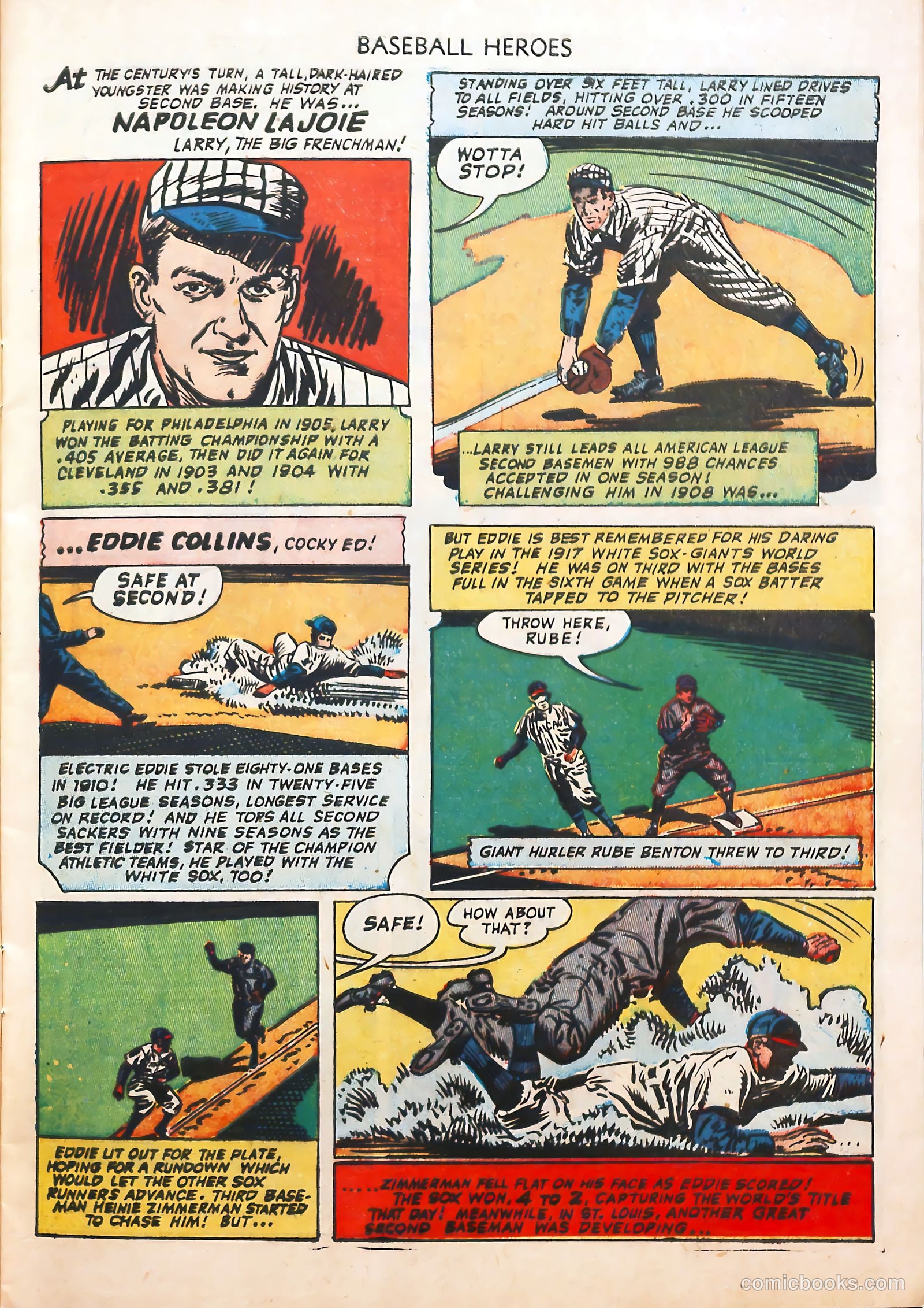 Baseball Heroes #1 (1952) — page 9 of 36