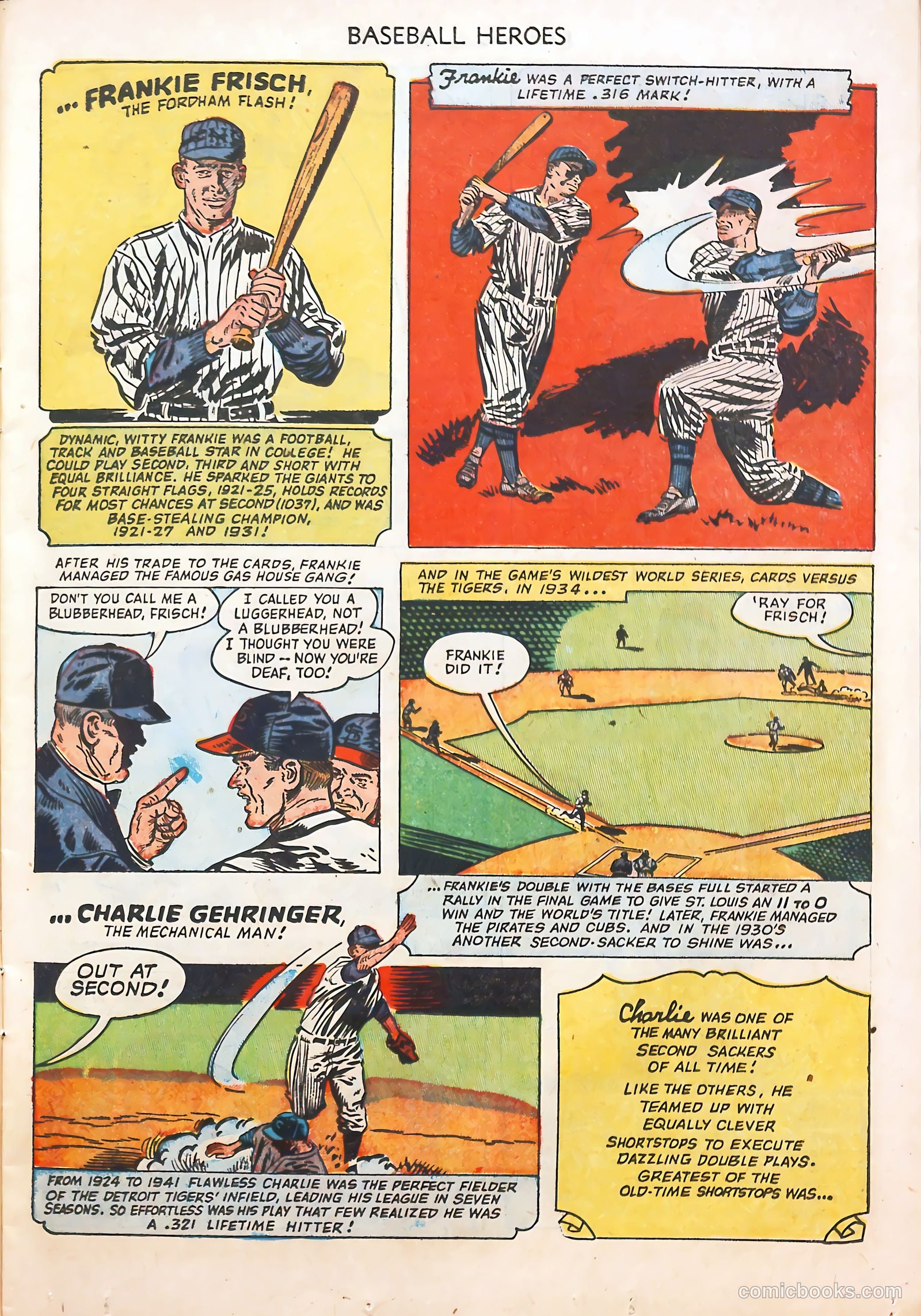 Baseball Heroes #1 (1952) — page 11 of 36