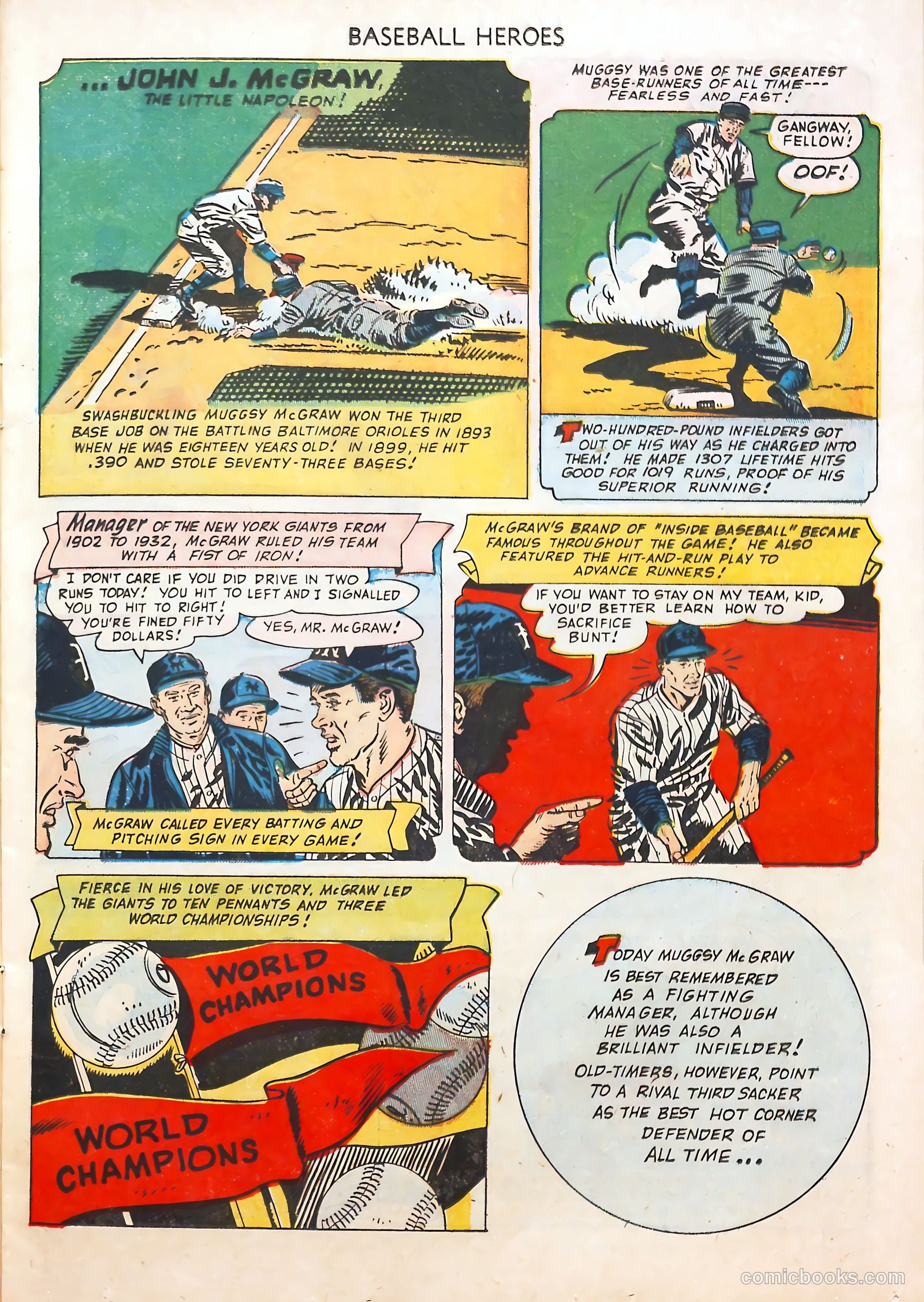 Baseball Heroes #1 (1952) — page 13 of 36