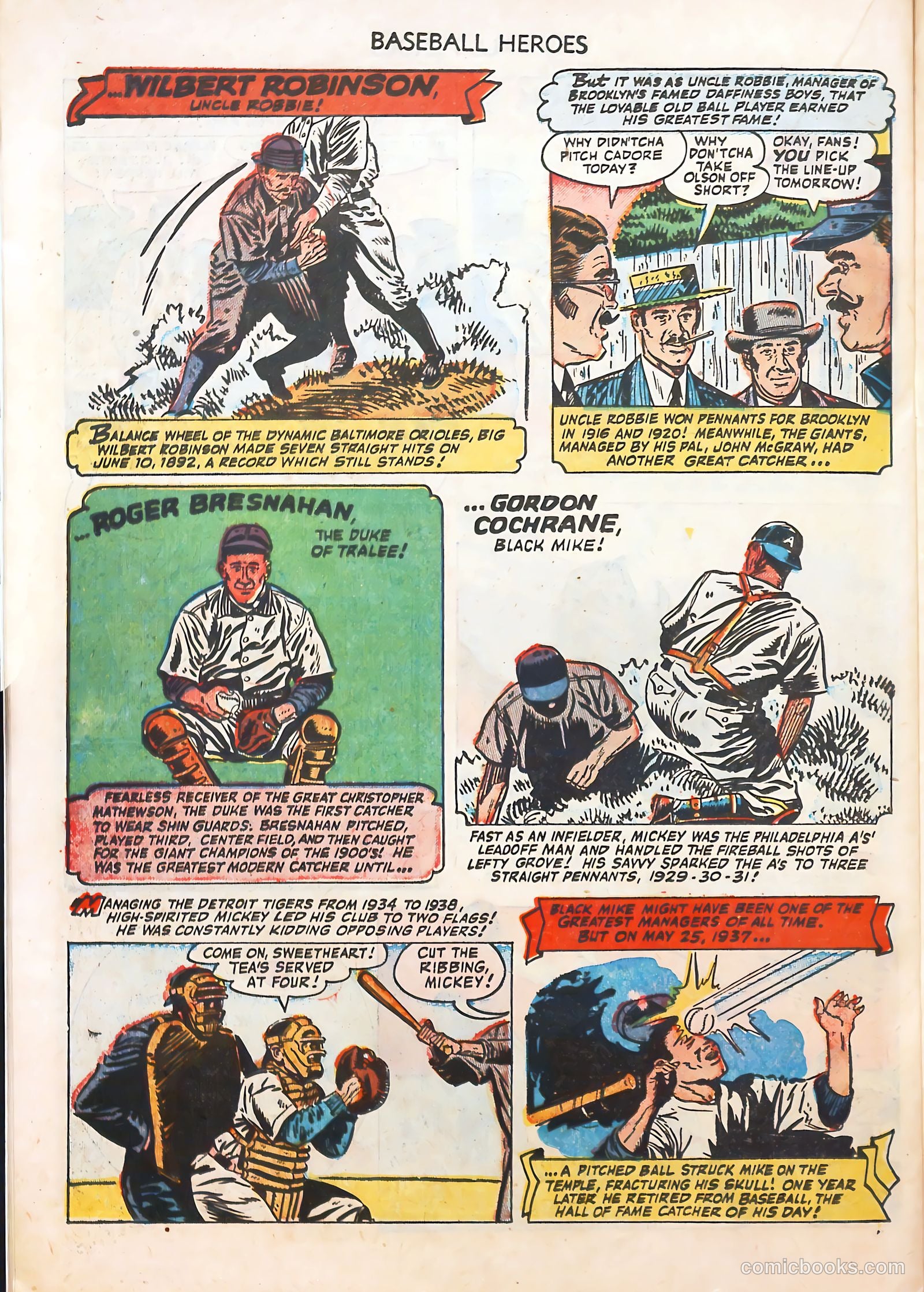 Baseball Heroes #1 (1952) — page 22 of 36