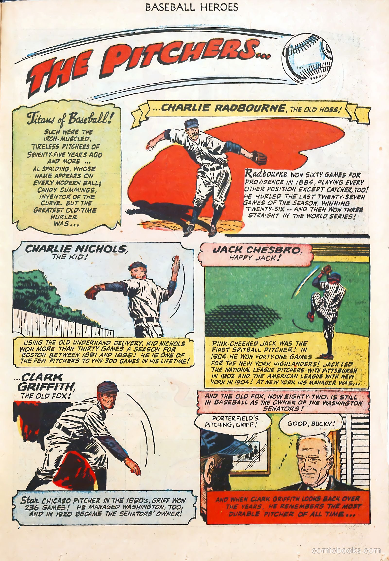 Baseball Heroes #1 (1952) — page 23 of 36