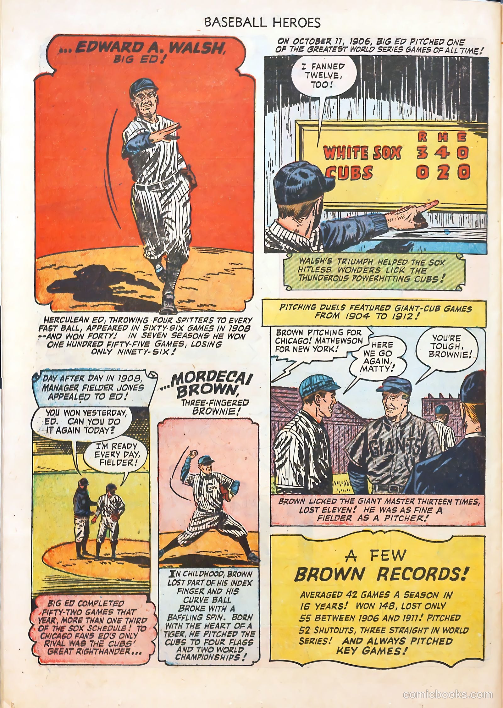Baseball Heroes #1 (1952) — page 26 of 36