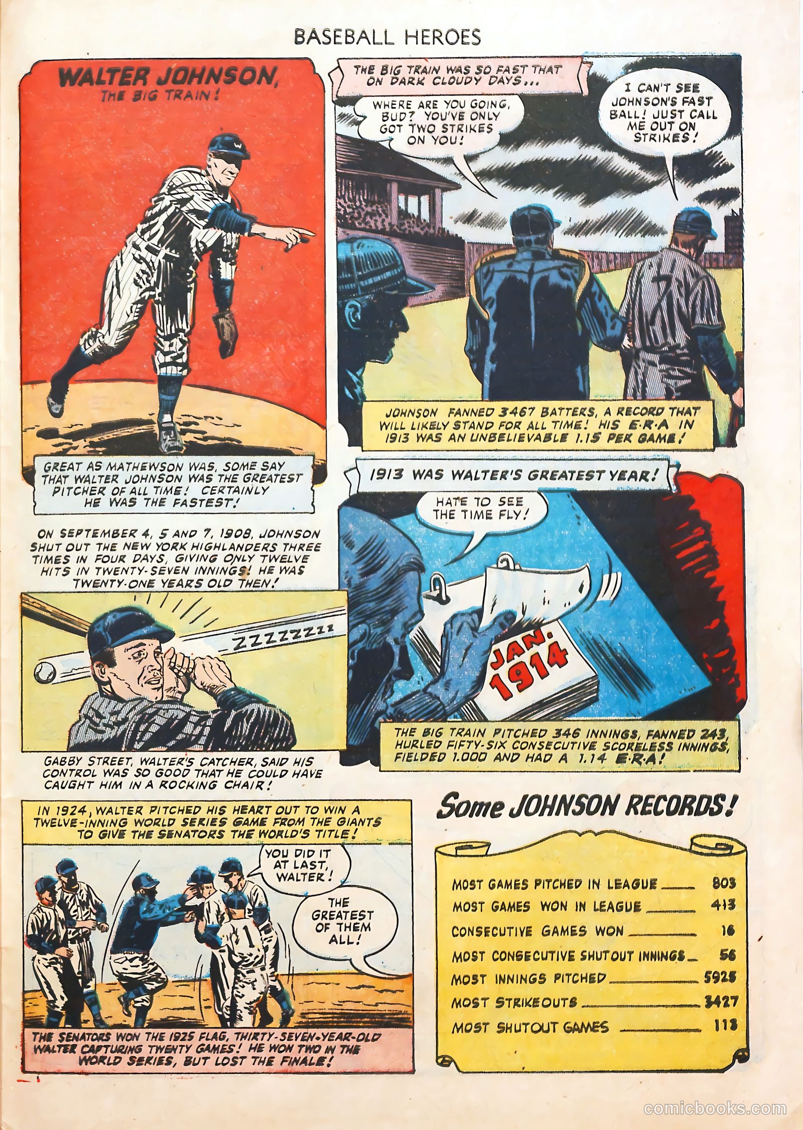Baseball Heroes #1 (1952) — page 29 of 36