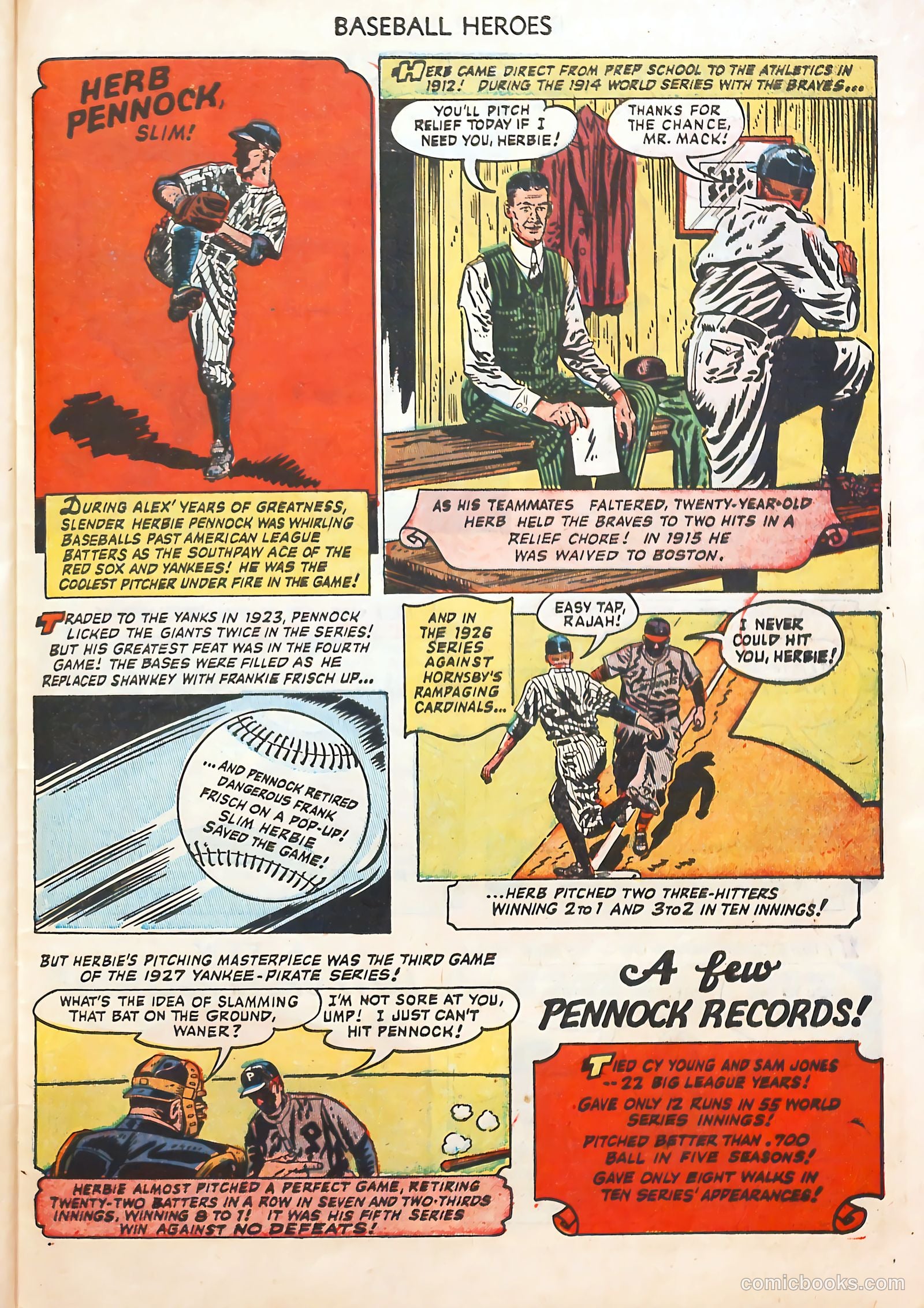 Baseball Heroes #1 (1952) — page 31 of 36