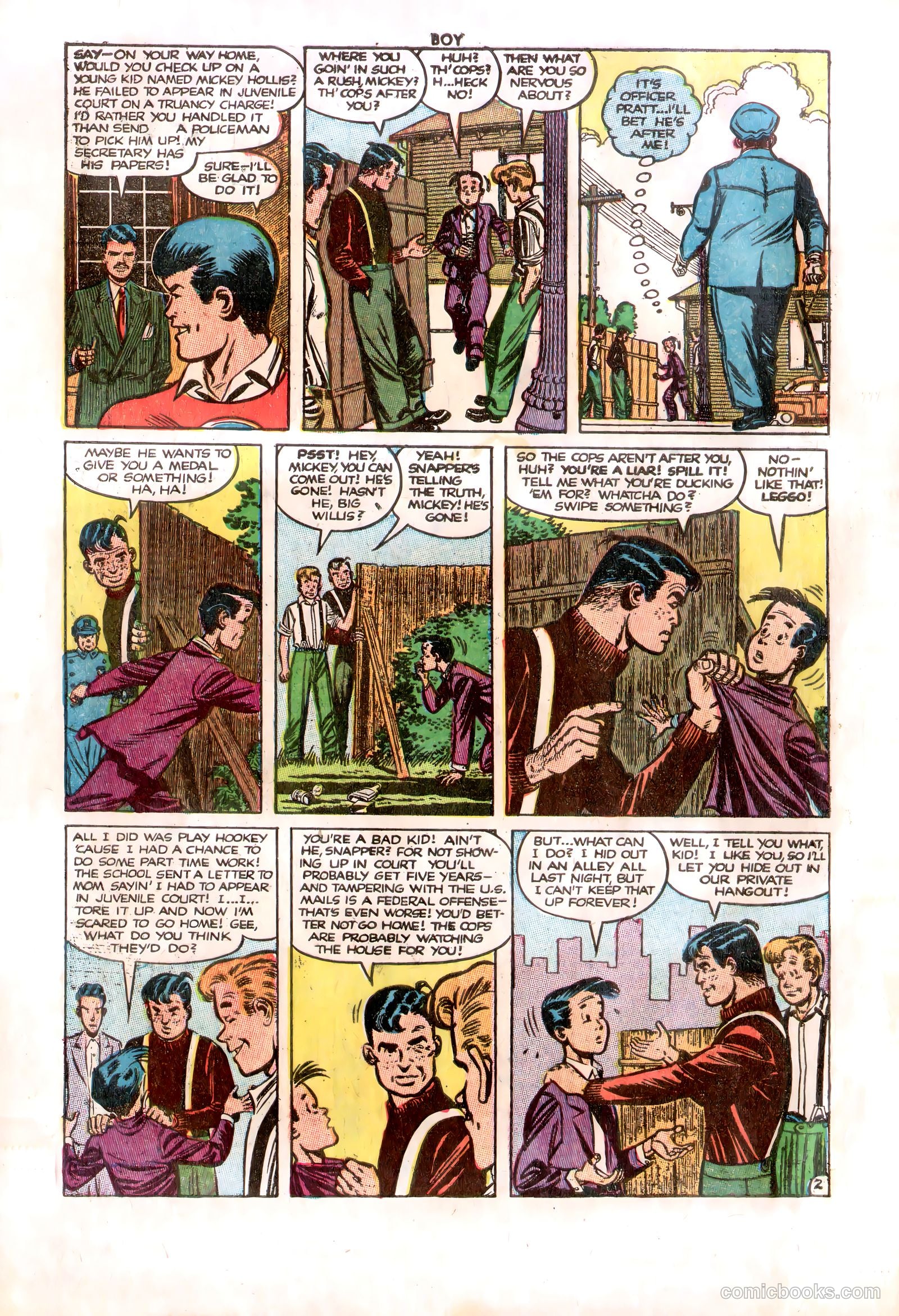 Boy Comics #76 (1950) — page 4 of 36