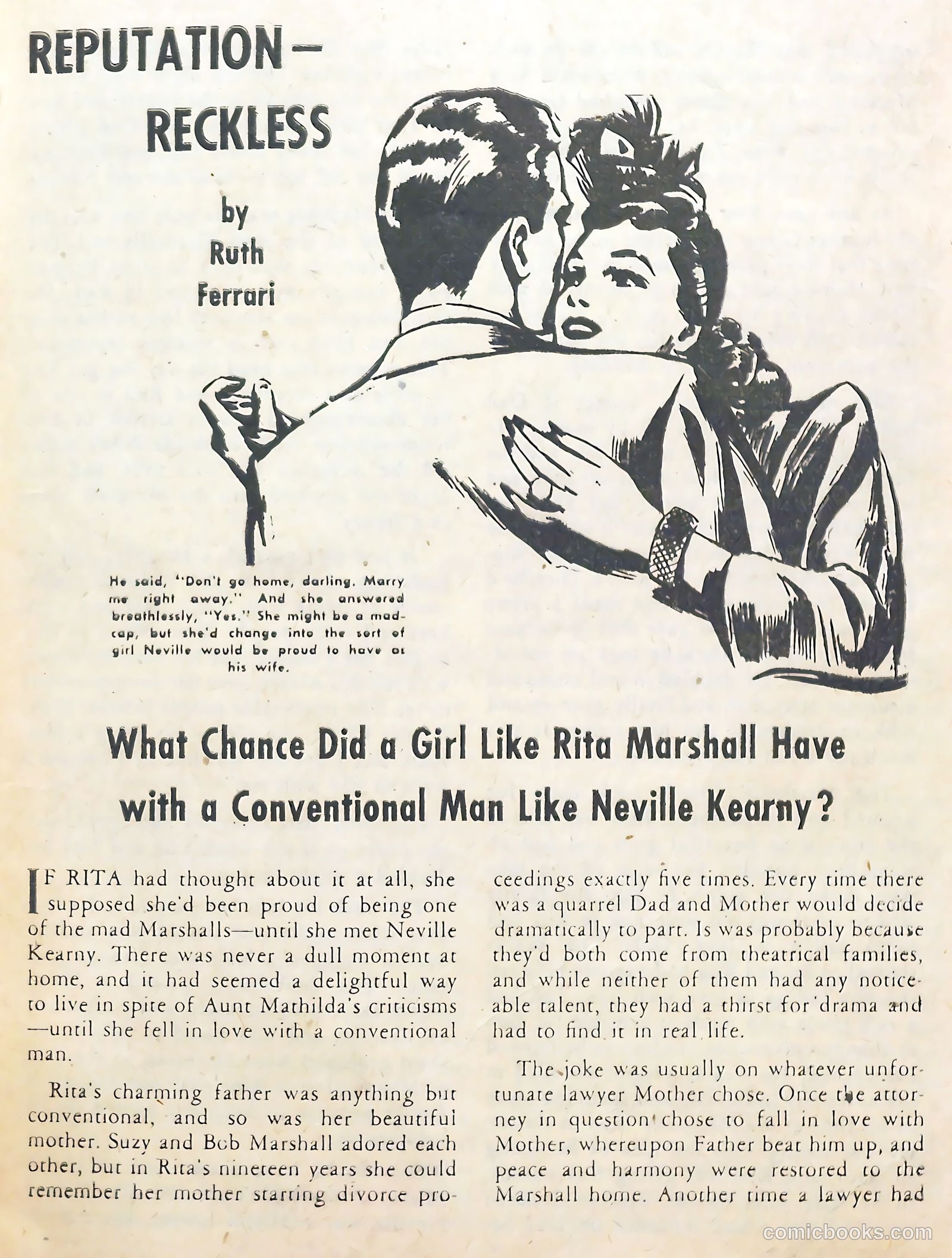 Complete Love Magazine #161 (1951) — page 19 of 52