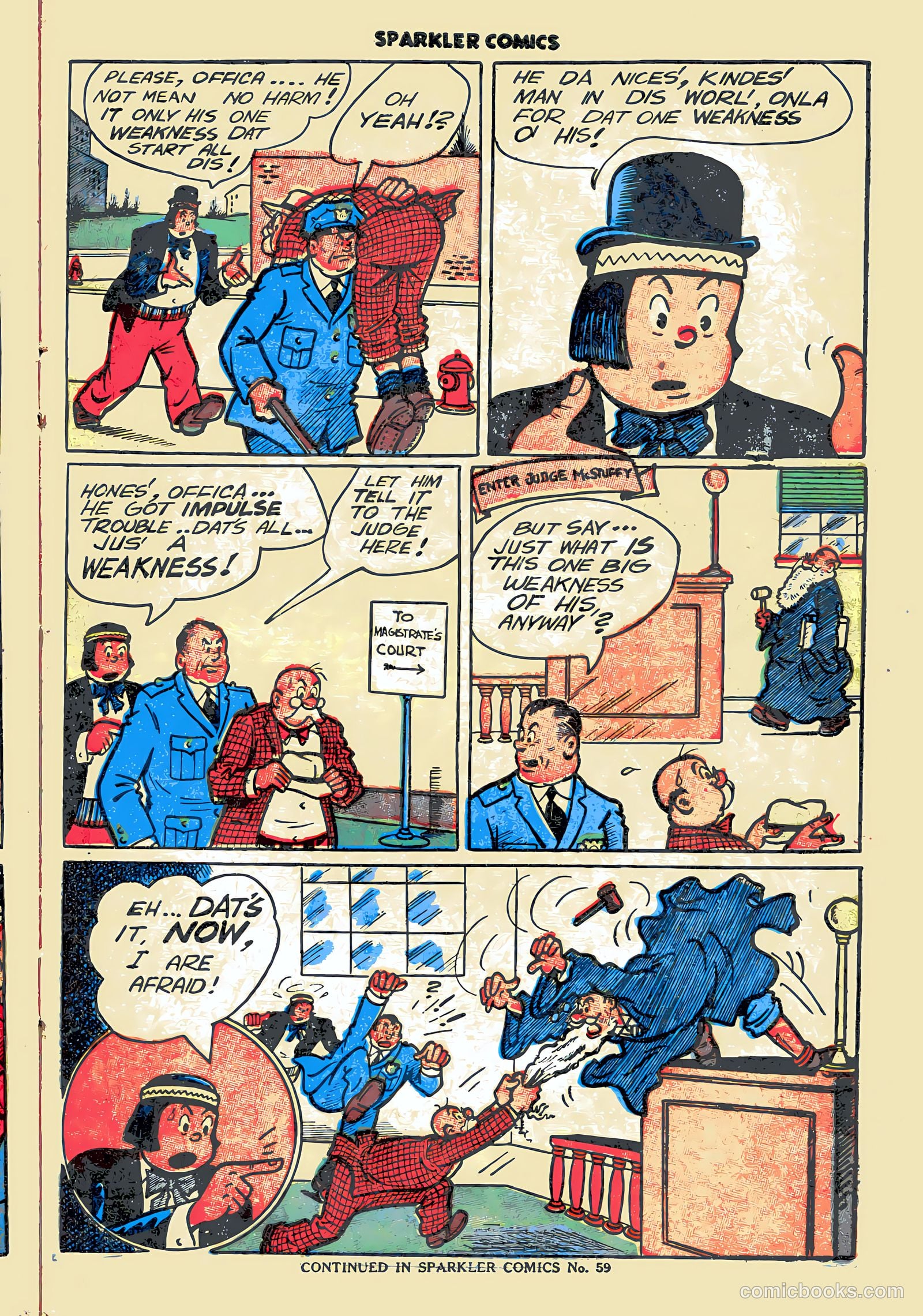 Sparkler Comics #58 (1948) — page 21 of 32