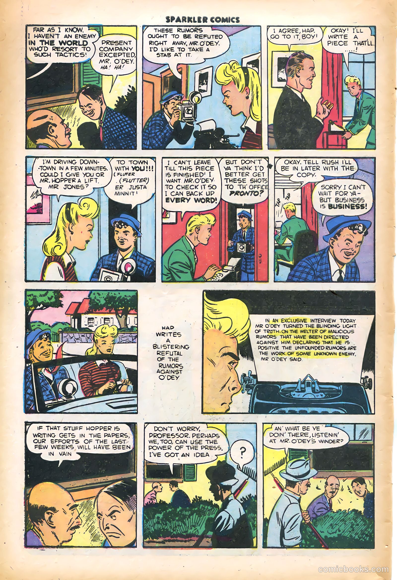 Sparkler Comics #65 (1948) — page 23 of 29