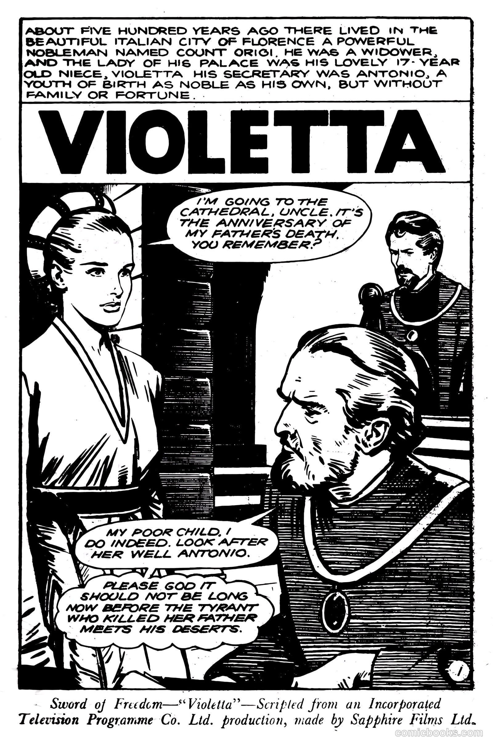T.V. Picture Stories 9 - Sword of Freedom #1 — page 3 of 68