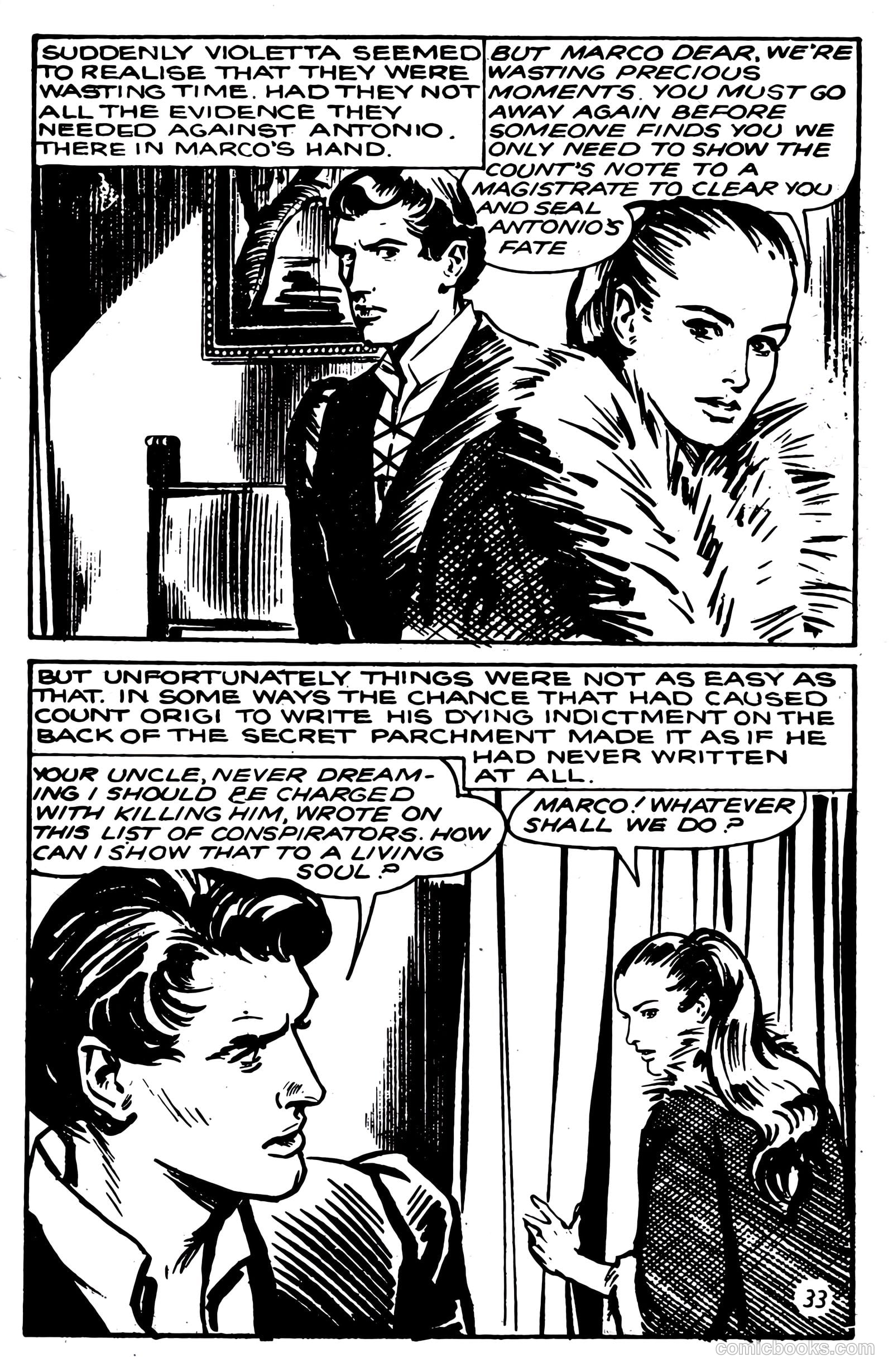 T.V. Picture Stories 9 - Sword of Freedom #1 — page 35 of 68