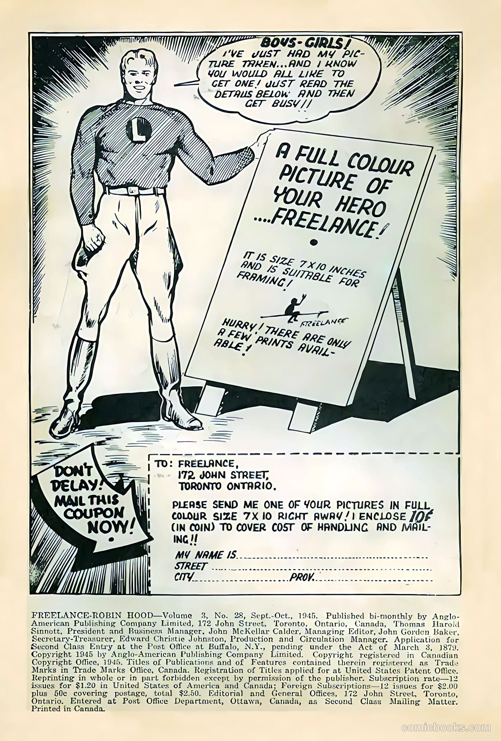 Freelance Comics #28 (1941) — page 2 of 20