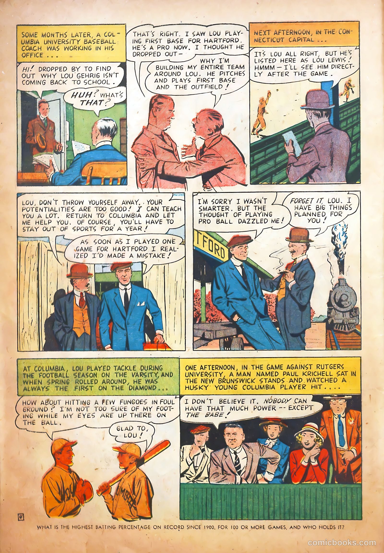 Pride of the Yankees #1 (1949) — page 6 of 36
