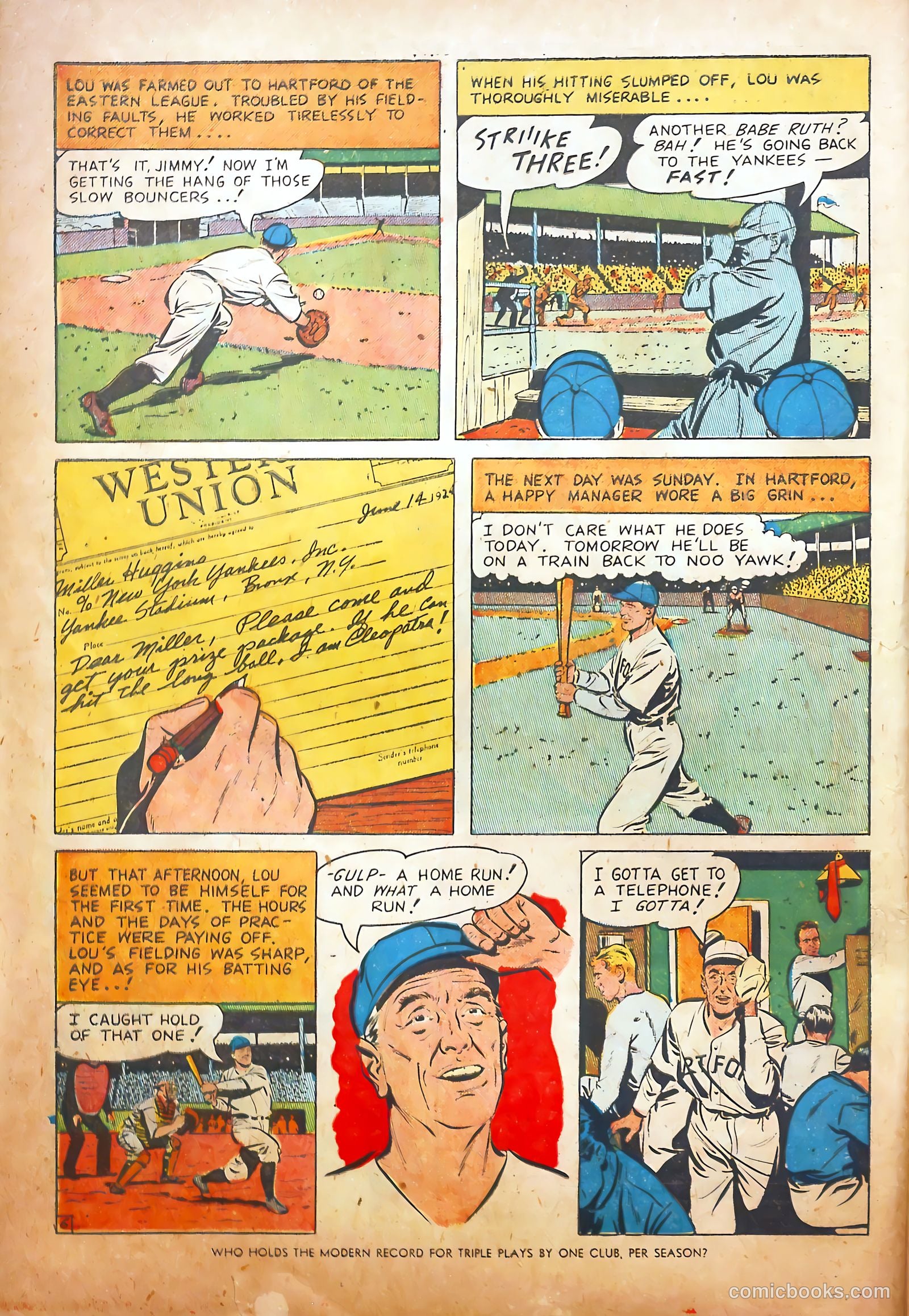 Pride of the Yankees #1 (1949) — page 8 of 36