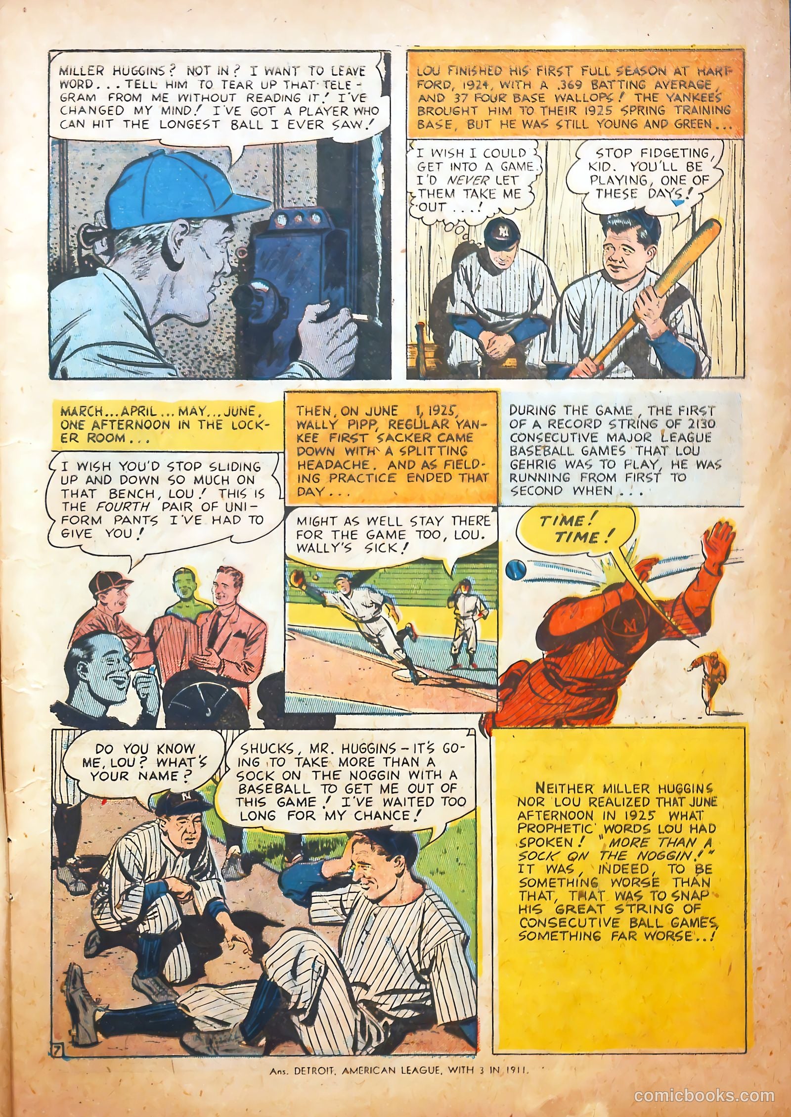 Pride of the Yankees #1 (1949) — page 9 of 36