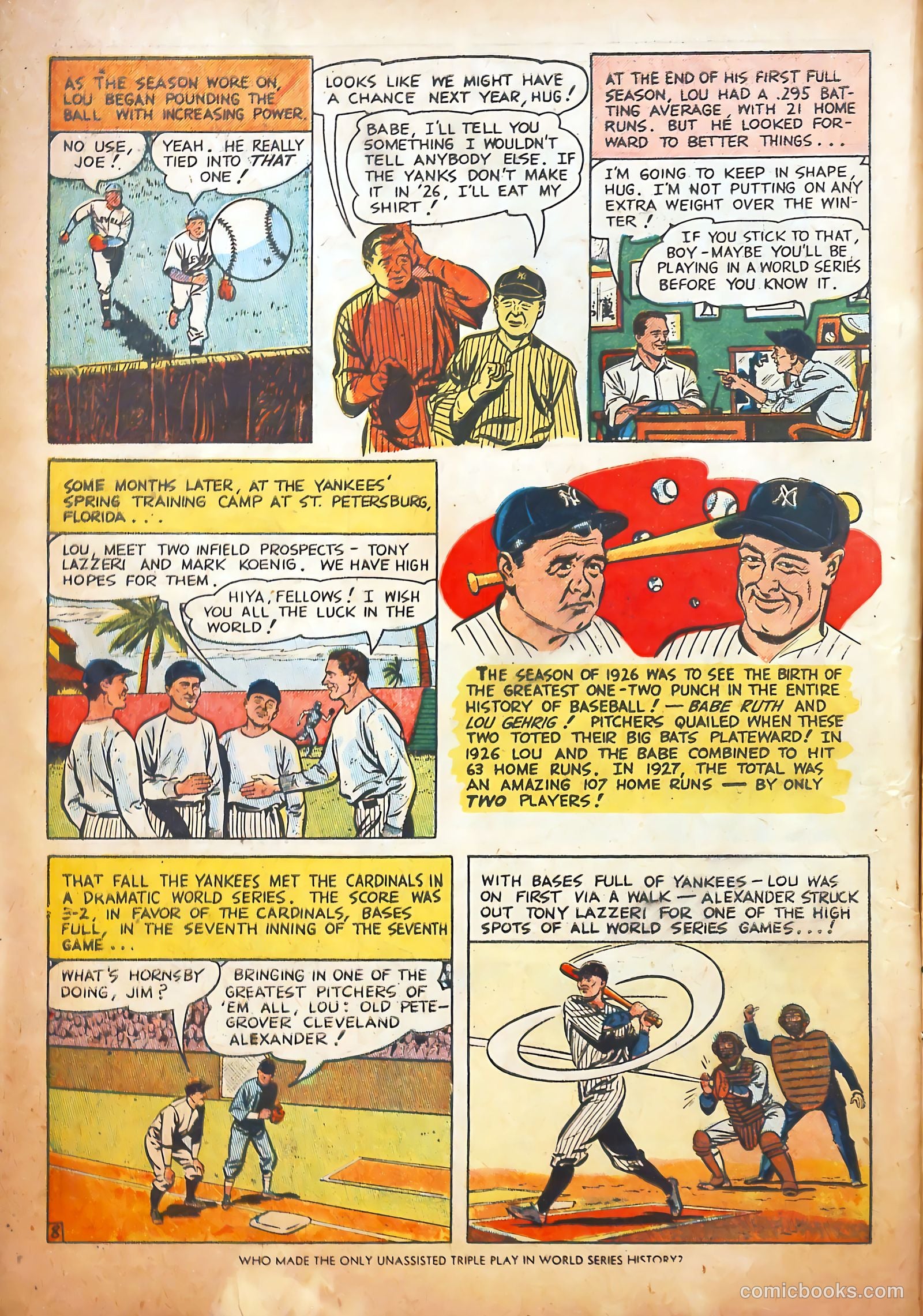 Pride of the Yankees #1 (1949) — page 10 of 36
