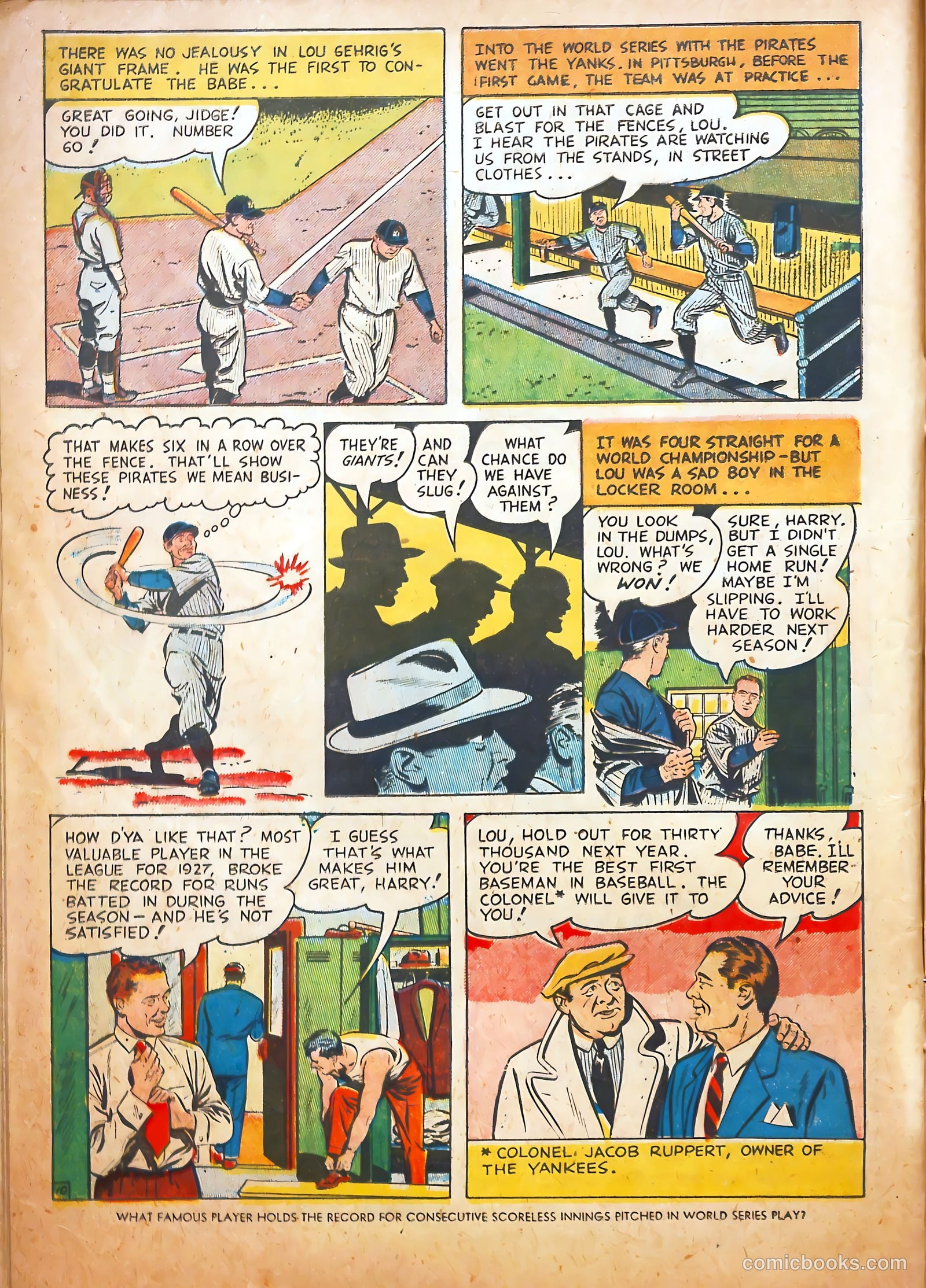 Pride of the Yankees #1 (1949) — page 12 of 36