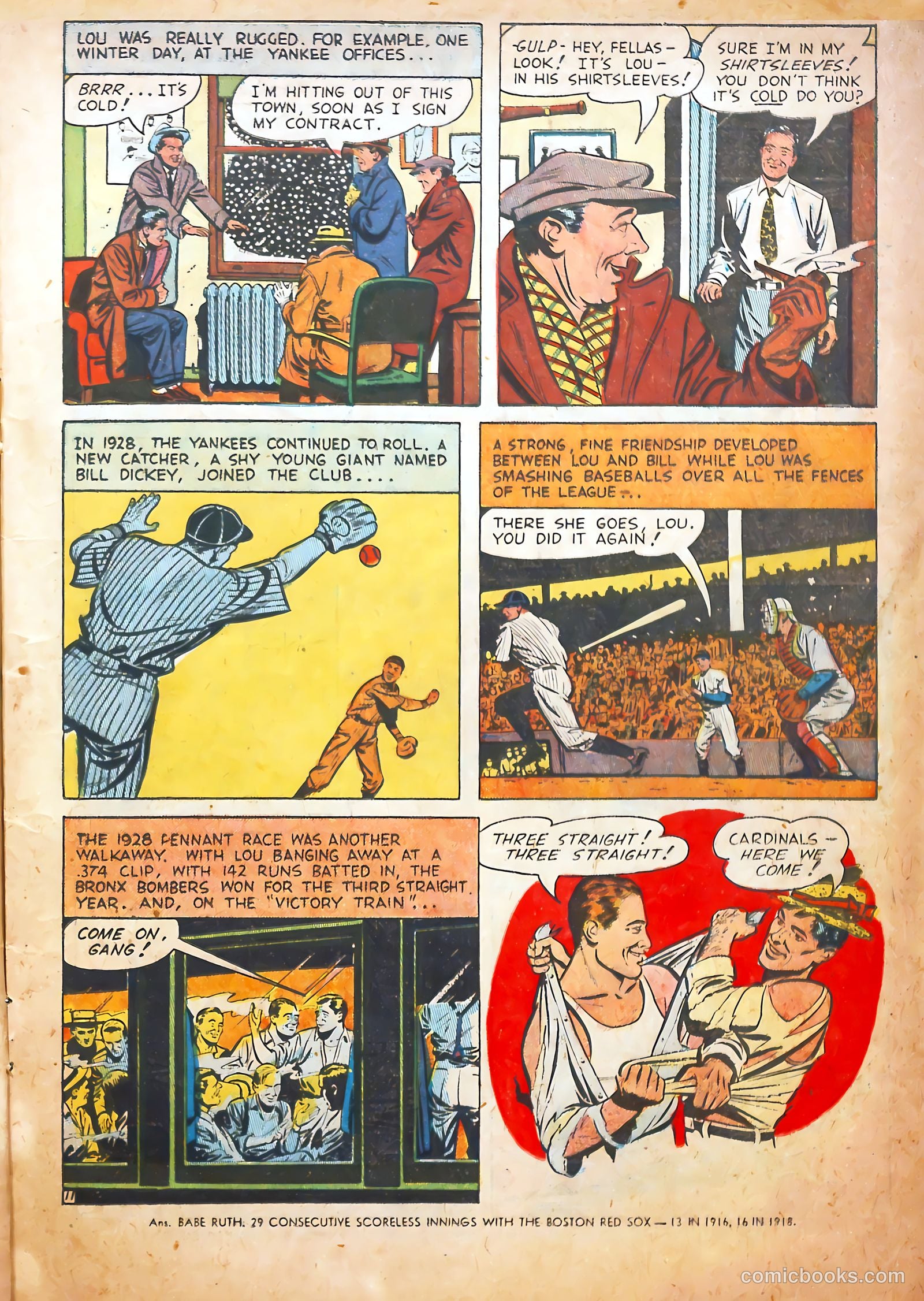 Pride of the Yankees #1 (1949) — page 13 of 36