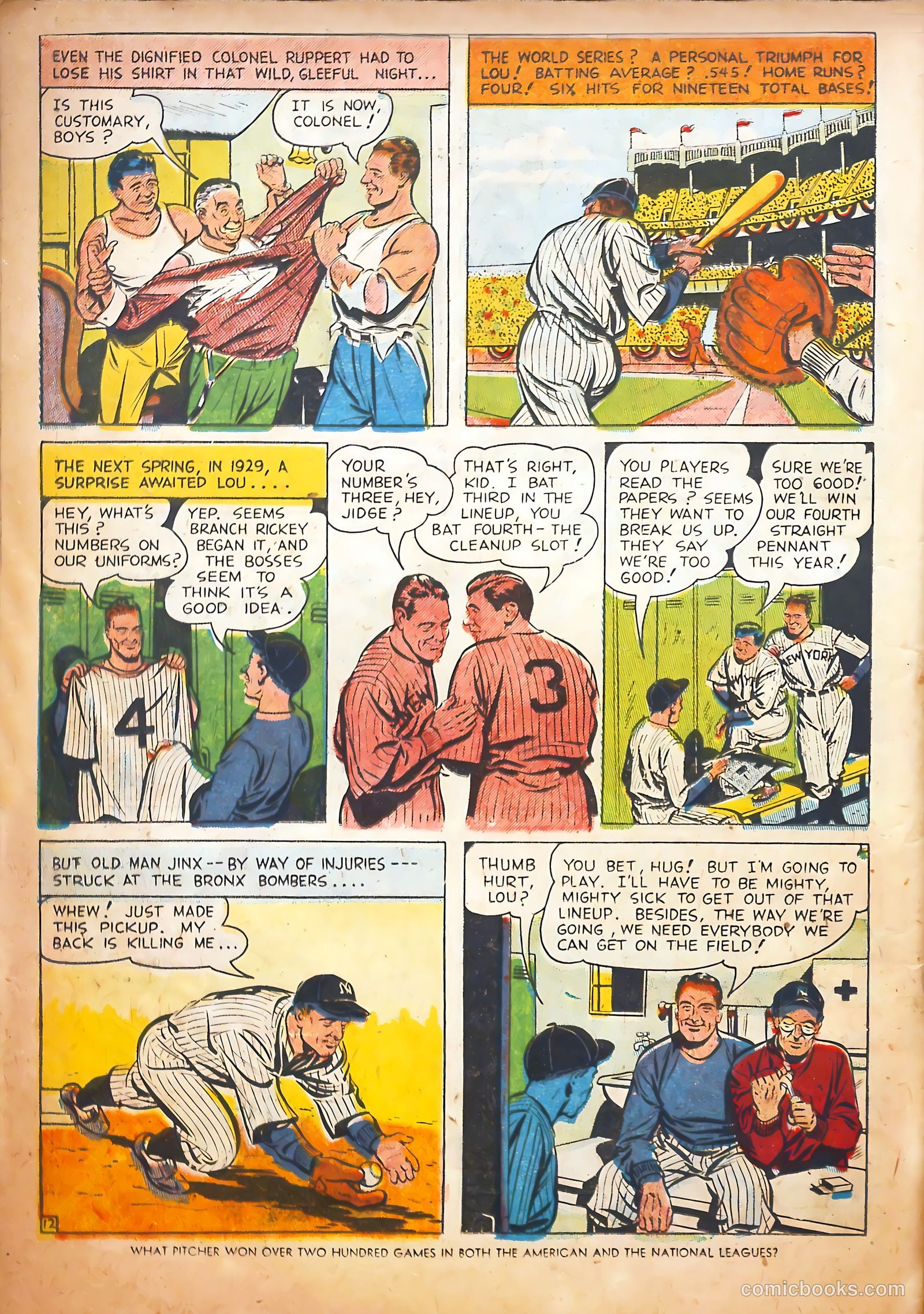 Pride of the Yankees #1 (1949) — page 14 of 36