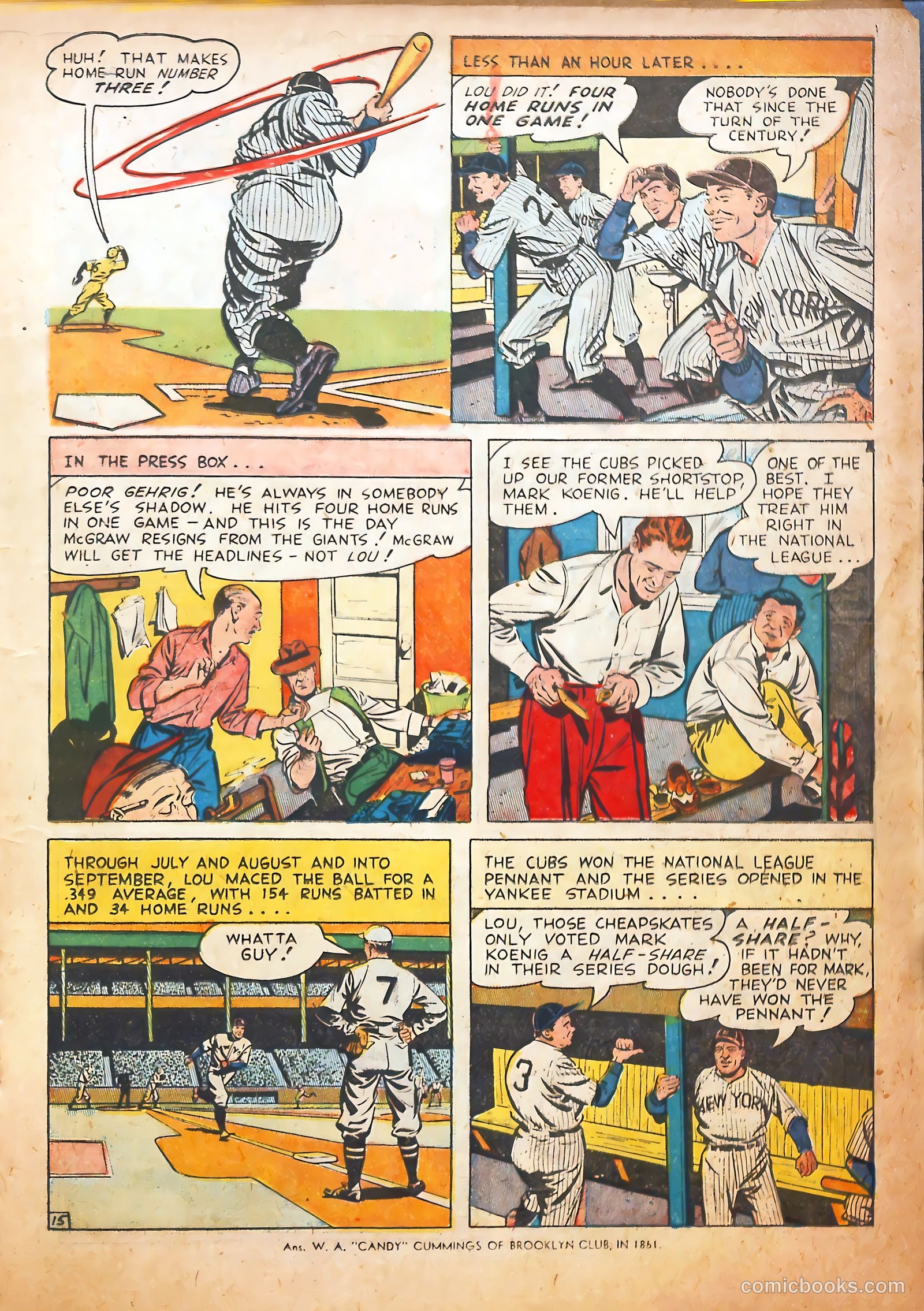 Pride of the Yankees #1 (1949) — page 17 of 36