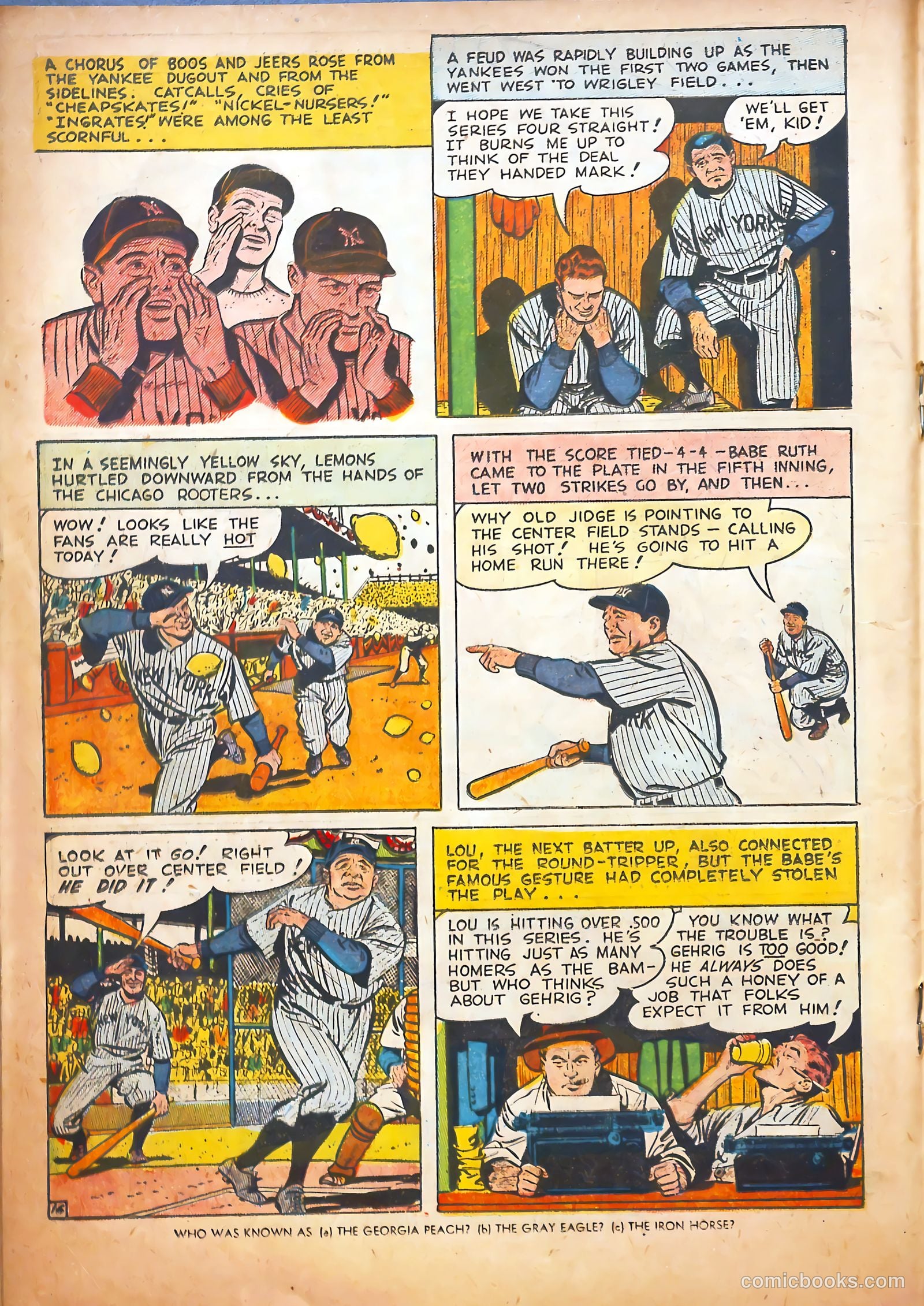 Pride of the Yankees #1 (1949) — page 18 of 36
