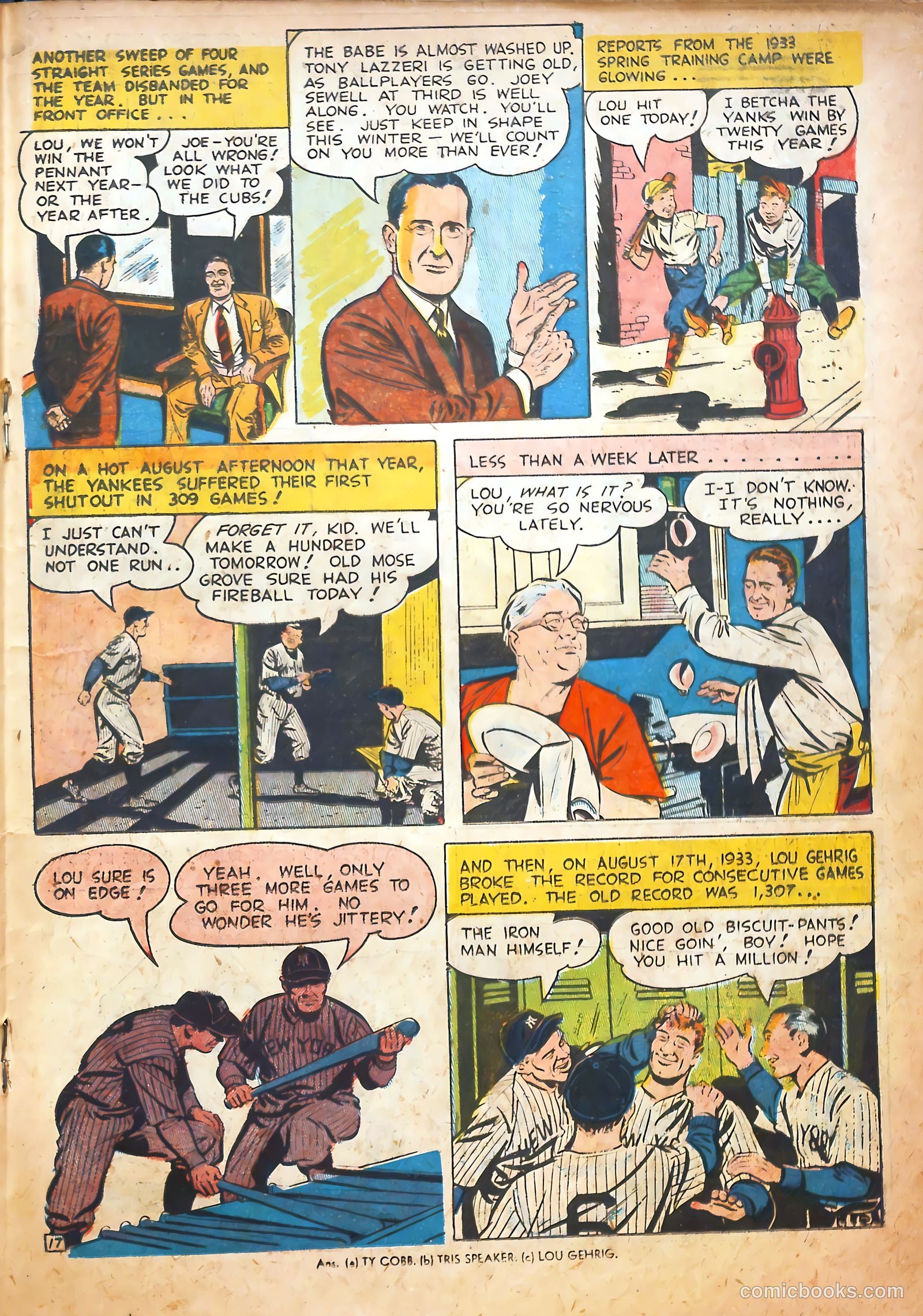 Pride of the Yankees #1 (1949) — page 19 of 36