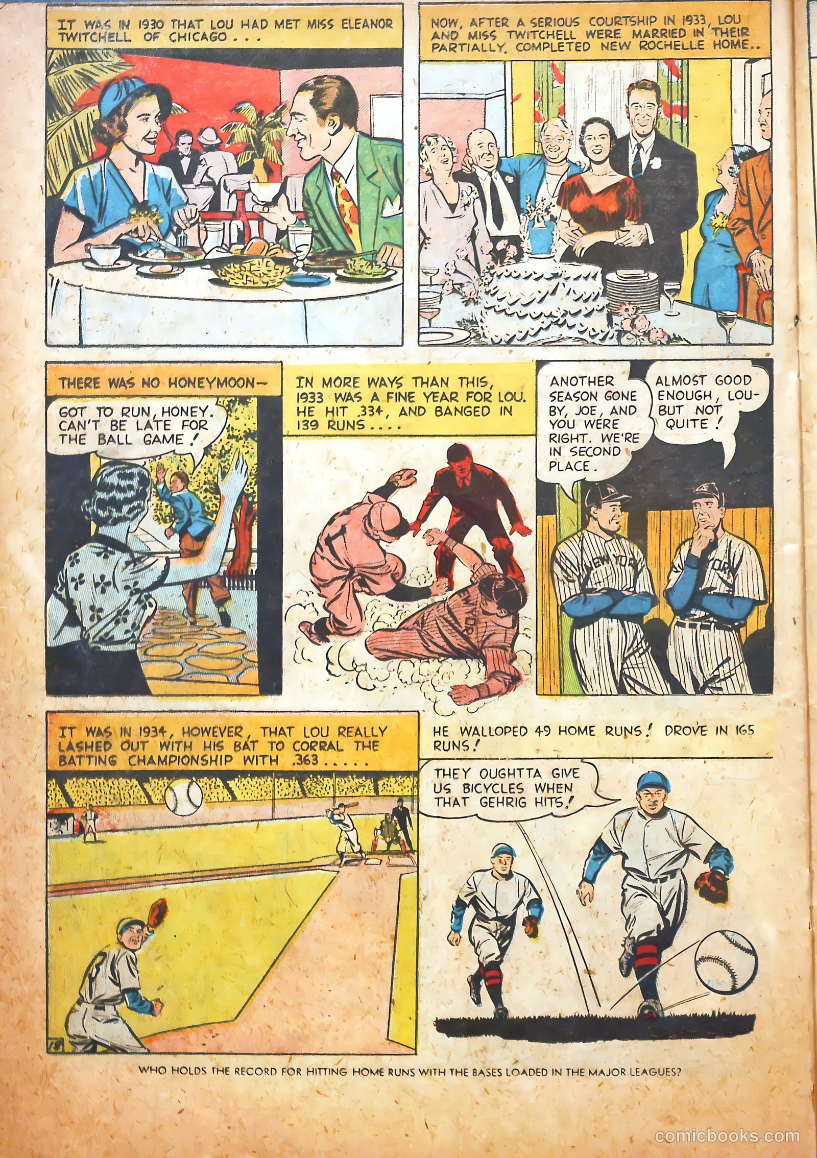 Pride of the Yankees #1 (1949) — page 20 of 36