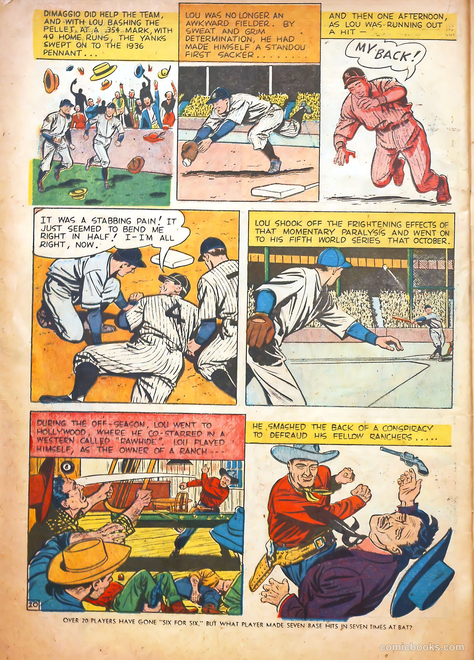 Pride of the Yankees #1 (1949) — page 22 of 36
