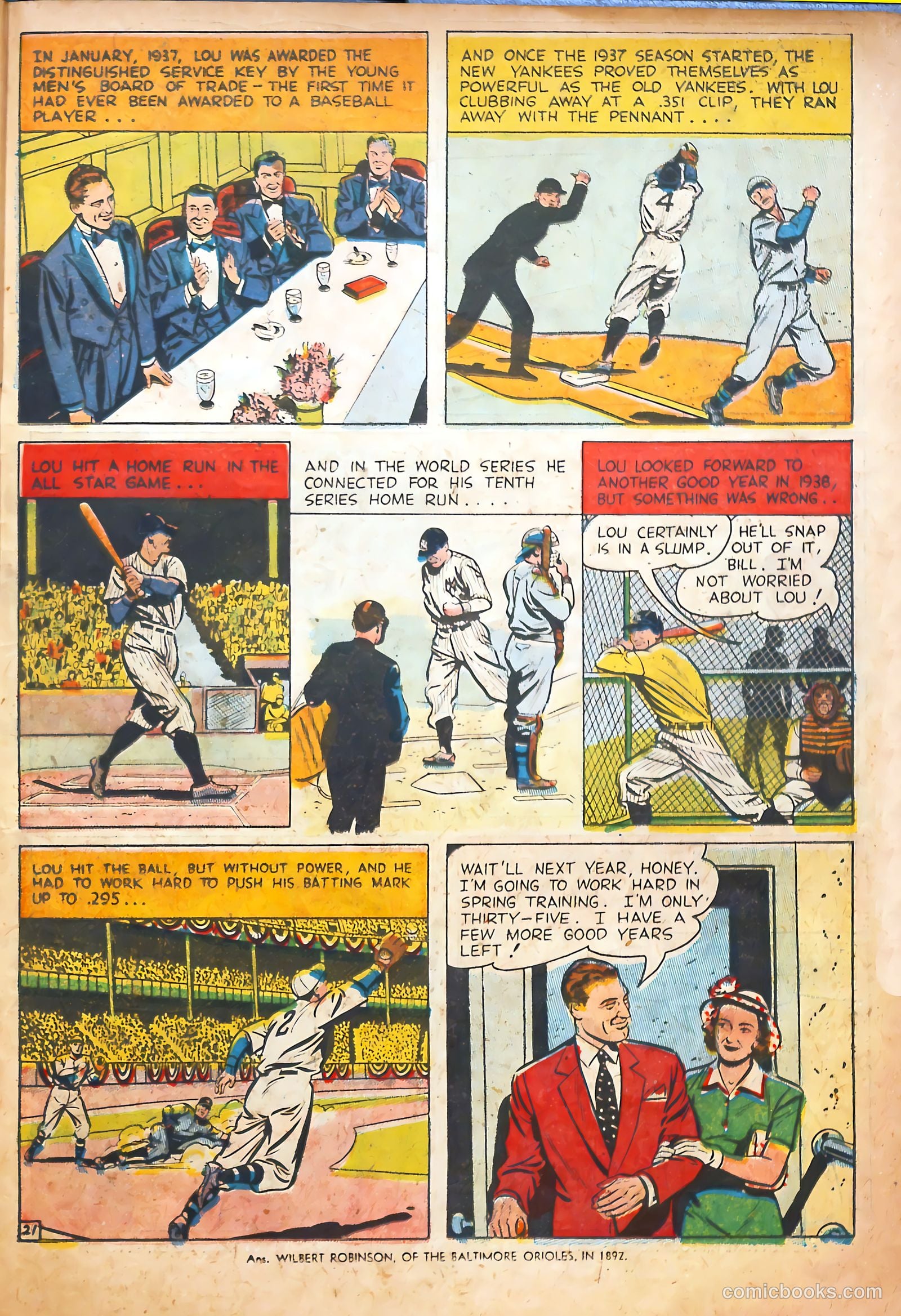 Pride of the Yankees #1 (1949) — page 23 of 36