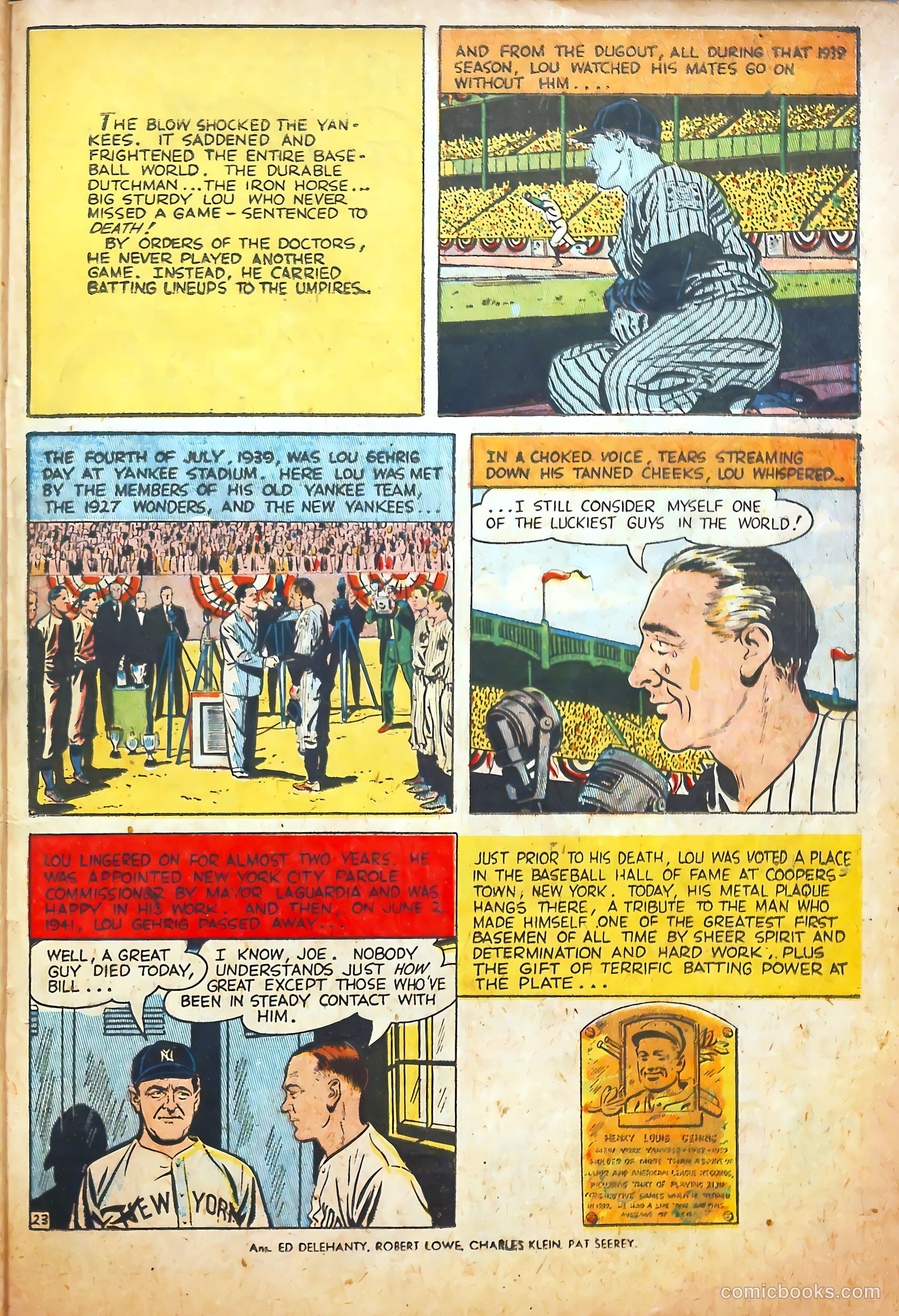 Pride of the Yankees #1 (1949) — page 25 of 36