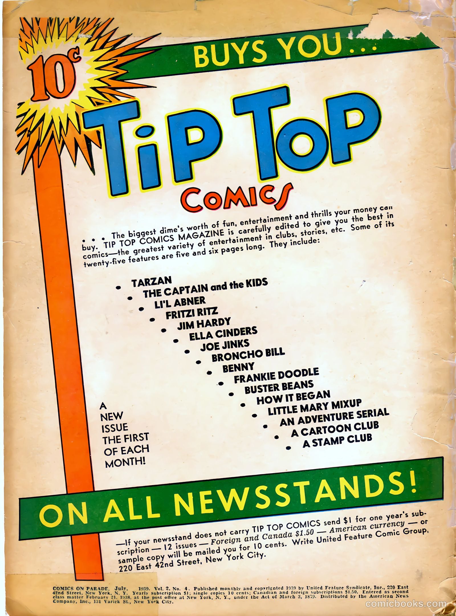 Comics on Parade #16 (1941) — page 2 of 56