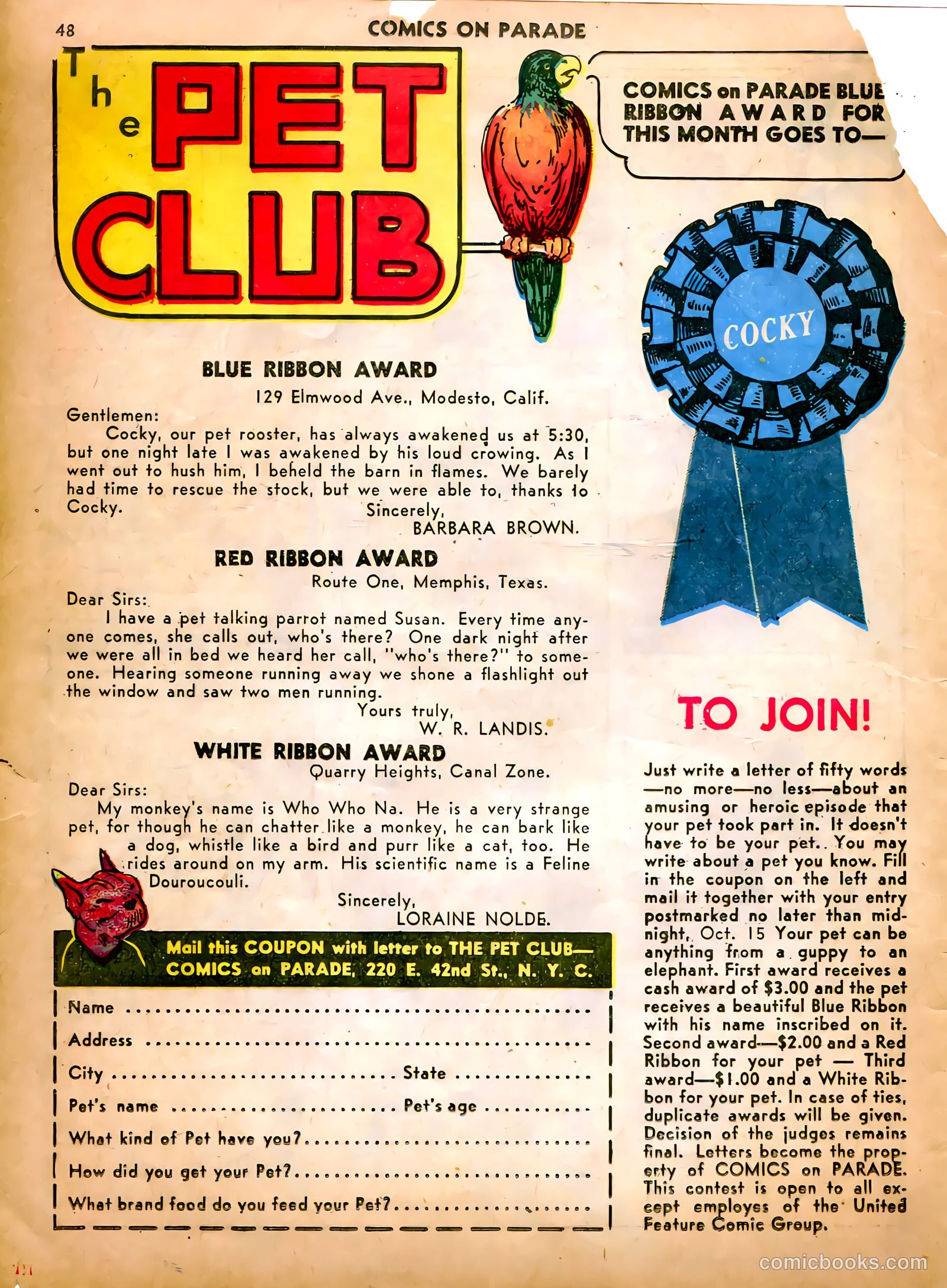 Comics on Parade #19 (1941) — page 44 of 57